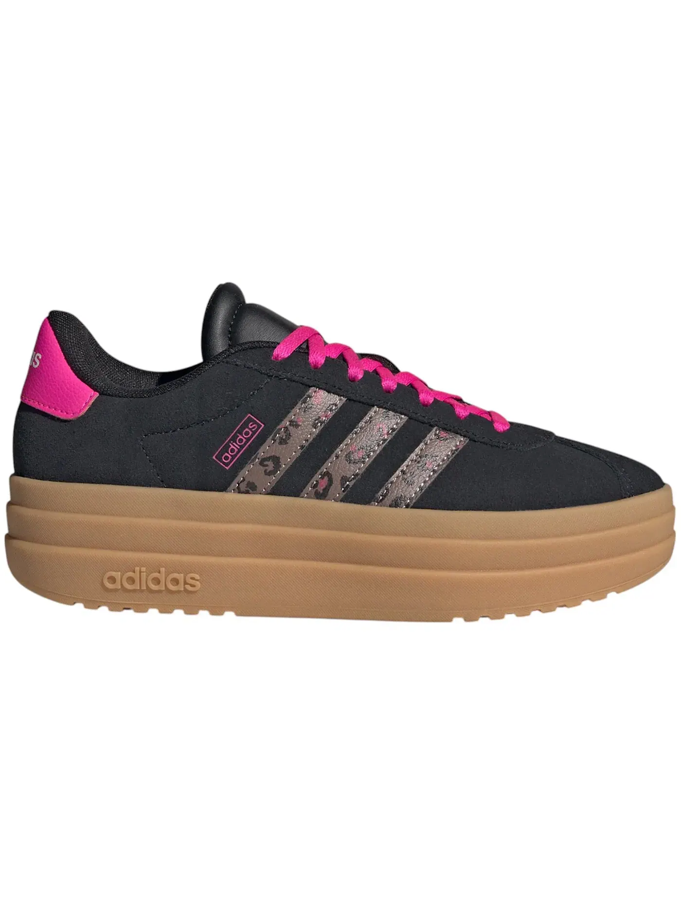 Детские кроссовки Lifestyle Adidas VL Court Bold — изображение 1 из 1, черный бежевый розовый