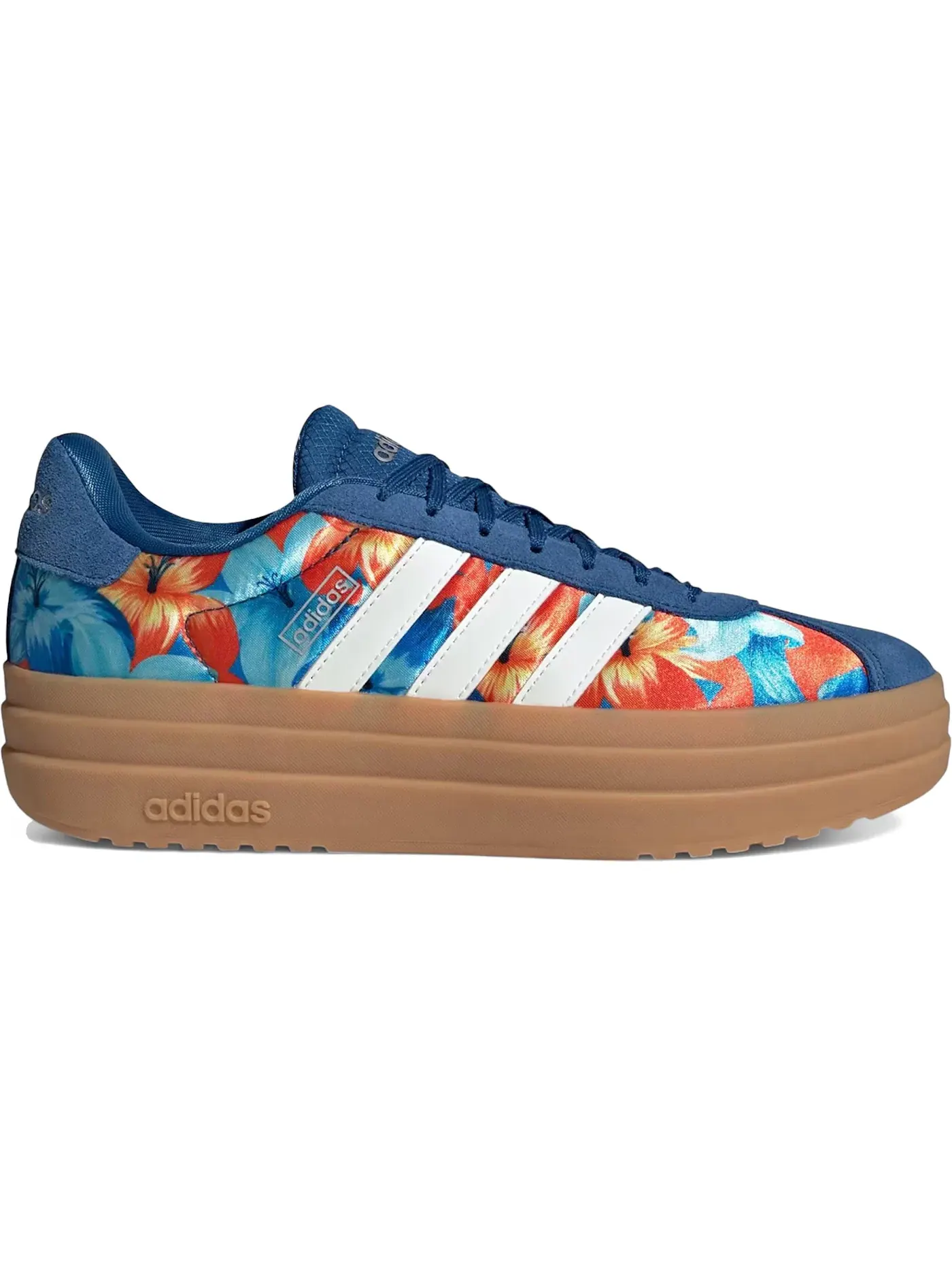 Женские кроссовки с принтом Adidas VL Court Bold — изображение 1 из 1, белый/темный
