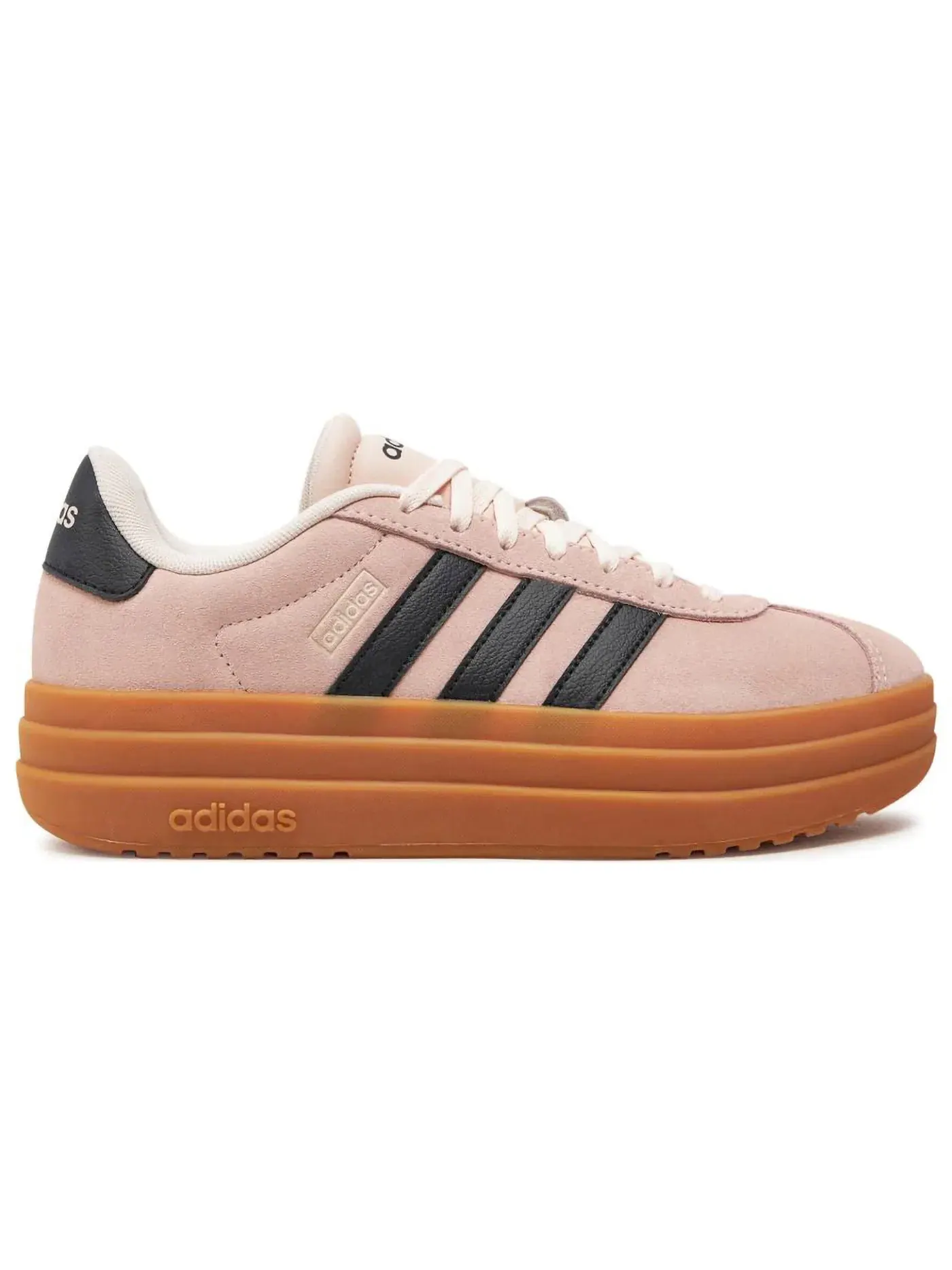 Женские кроссовки для повседневной носки Adidas VL Court Bold — изображение 1 из 1, розовый белый