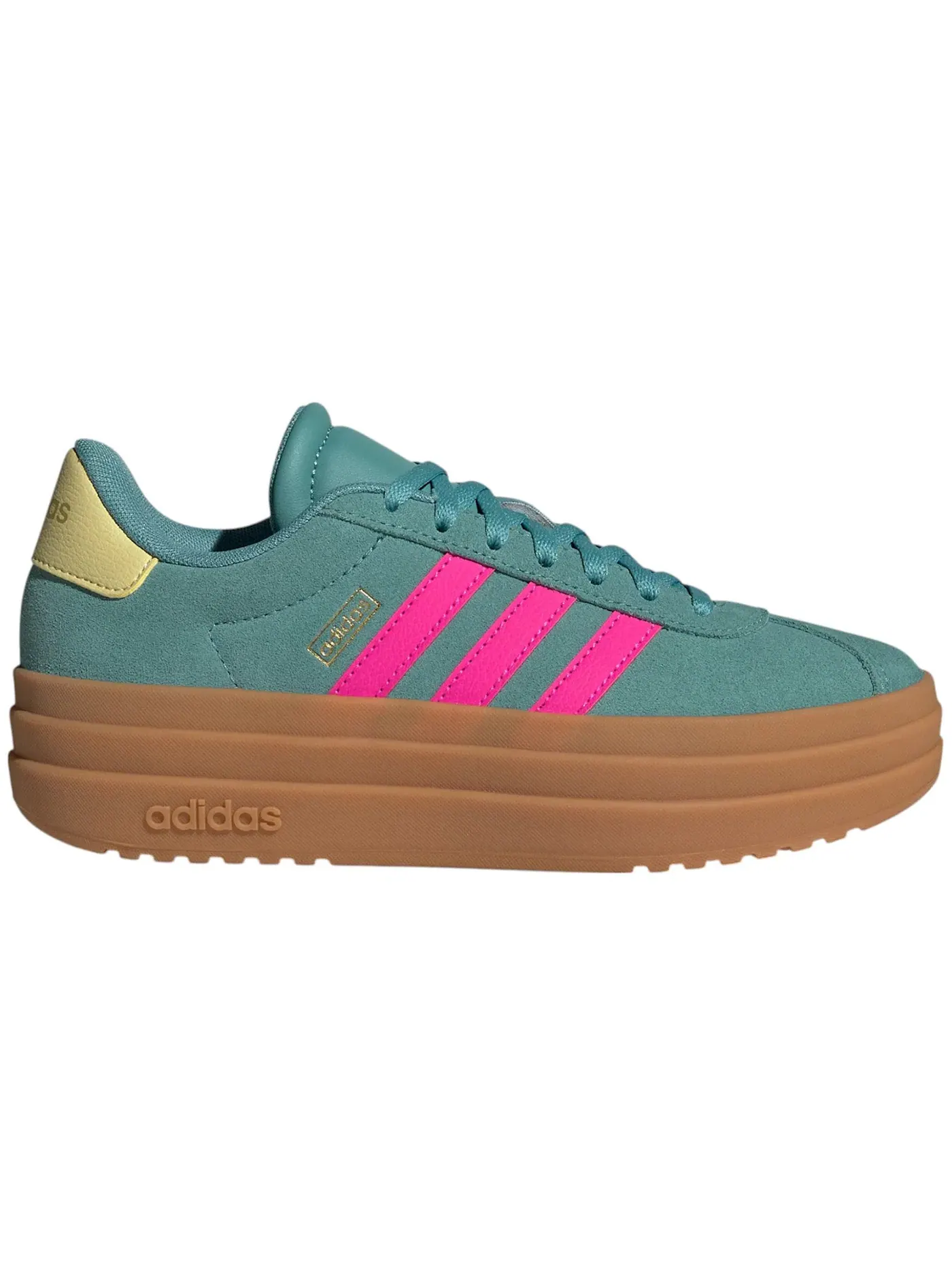 Детские кроссовки Adidas VL Court Bold — изображение 1 из 1, розовый/желтый