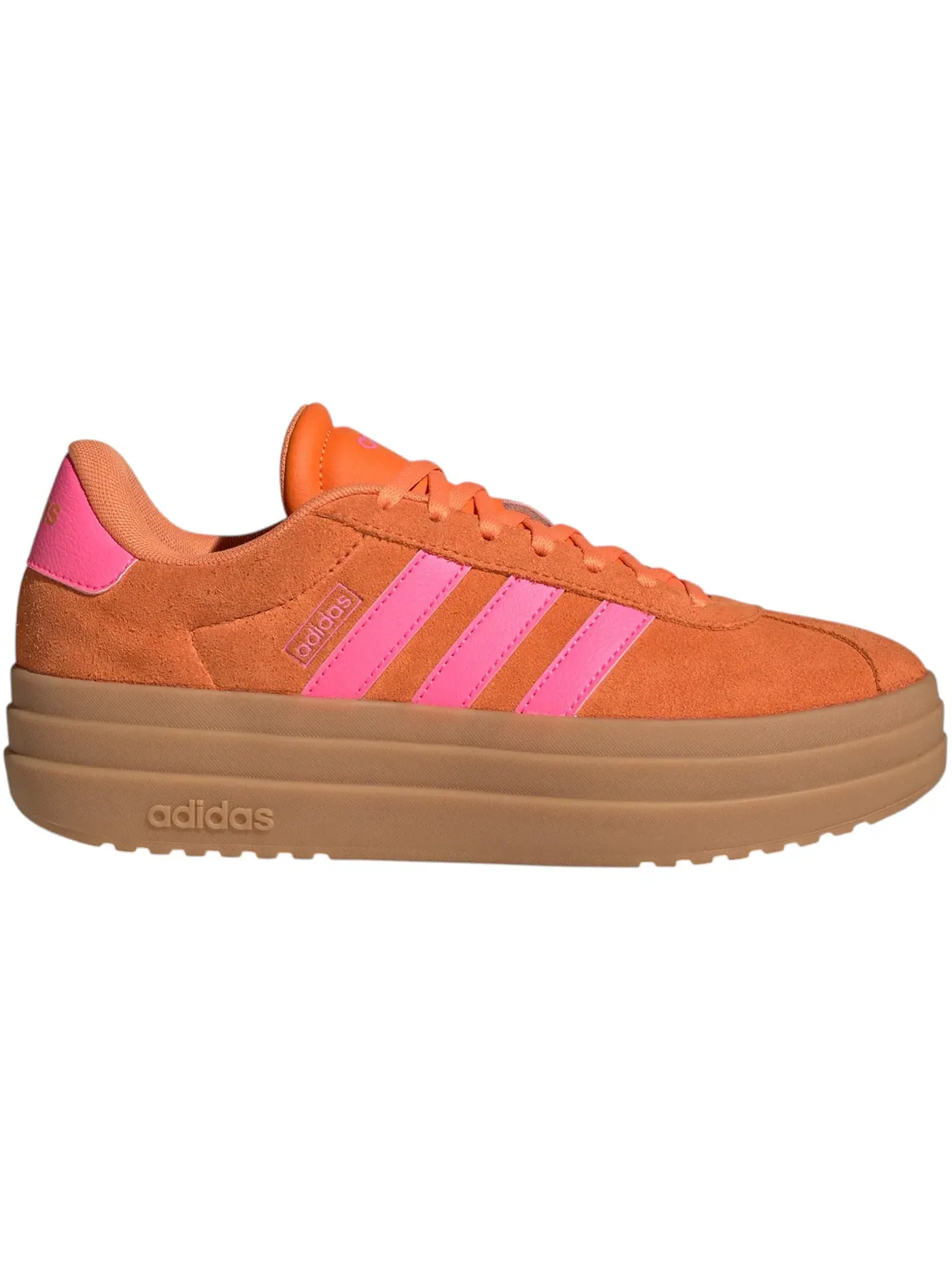 Женские кроссовки с низким профилем Adidas VL Court Bold — изображение 1 из 1, оранжевый розовый
