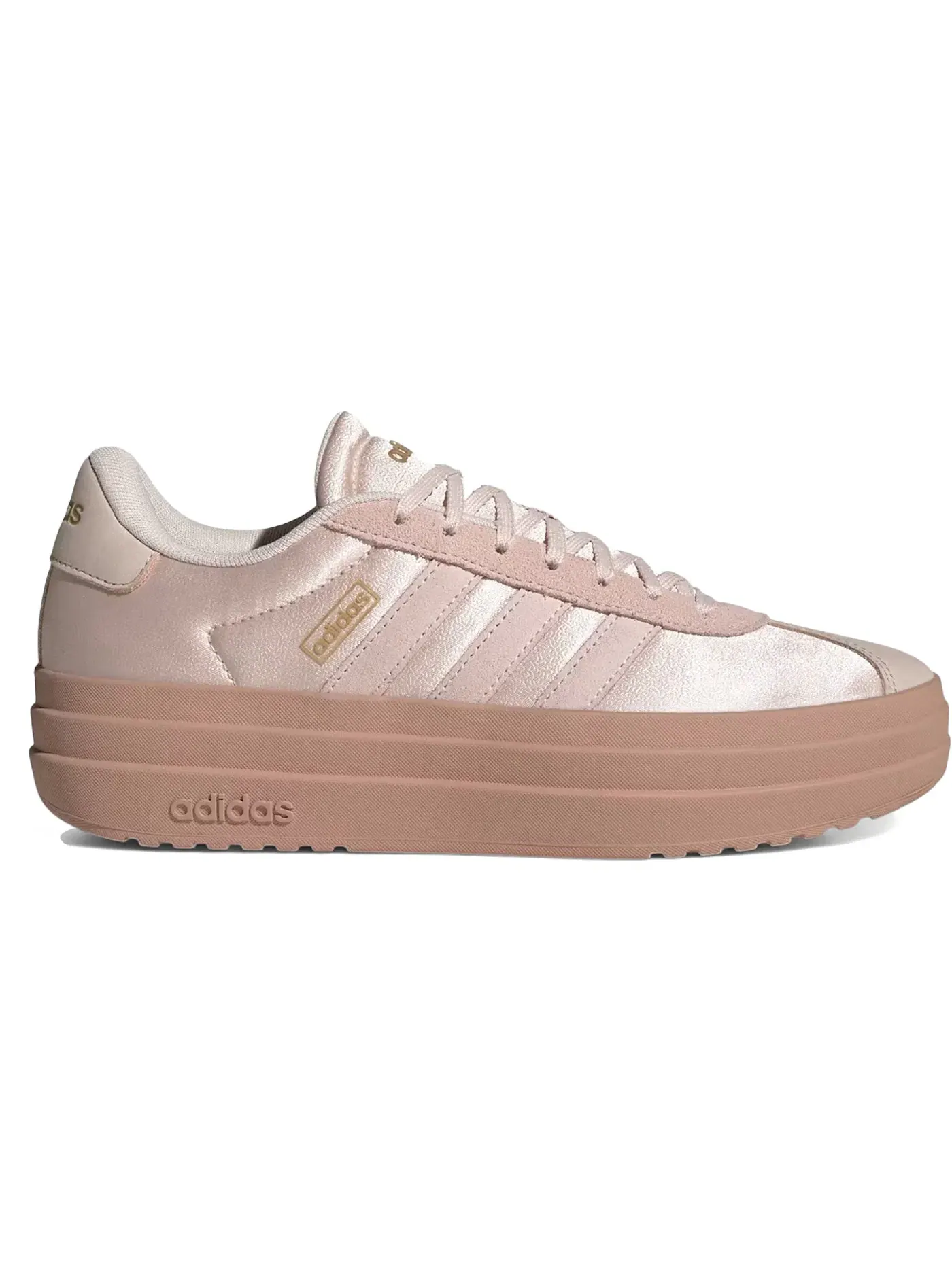Женские кроссовки для повседневной носки Adidas VL Court Bold — изображение 1 из 1, розовый