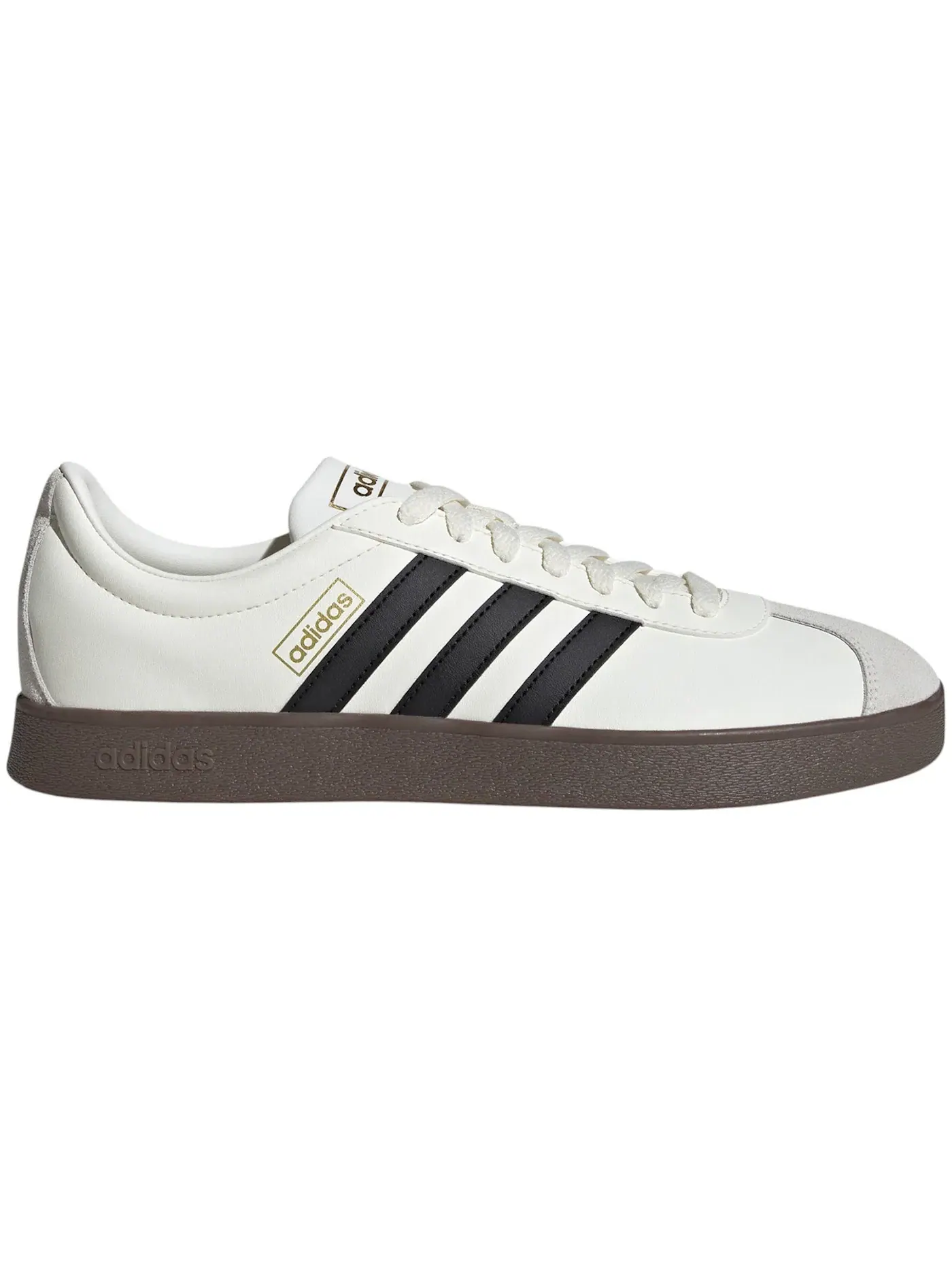 Мужские кроссовки для повседневной носки Adidas VL Court Classic — изображение 1 из 1, кремовый белый/черный