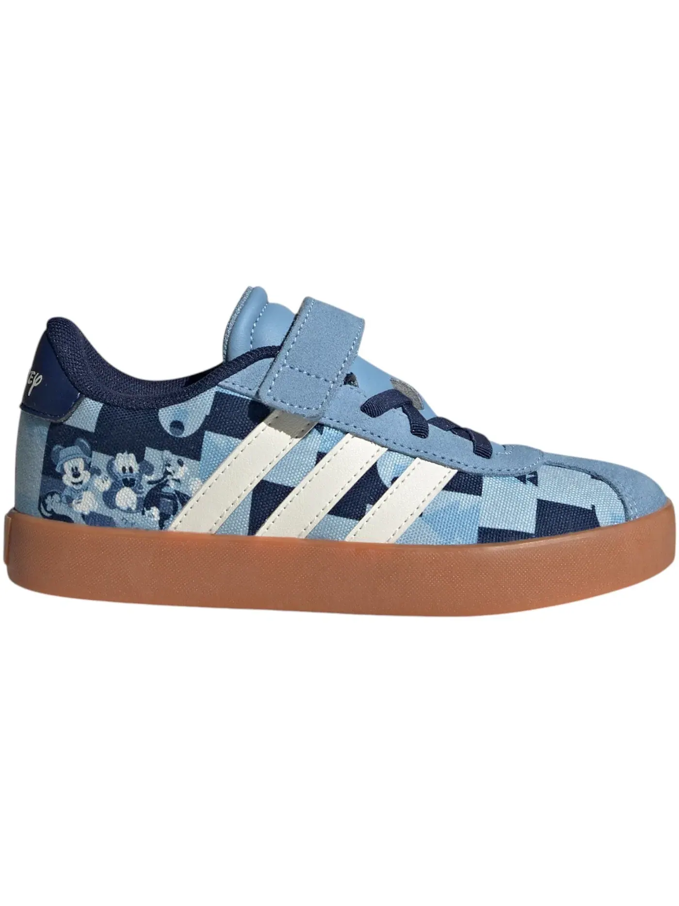 Детские кроссовки с принтом Adidas VL Court Adidas — изображение 1 из 1, синий белый синий