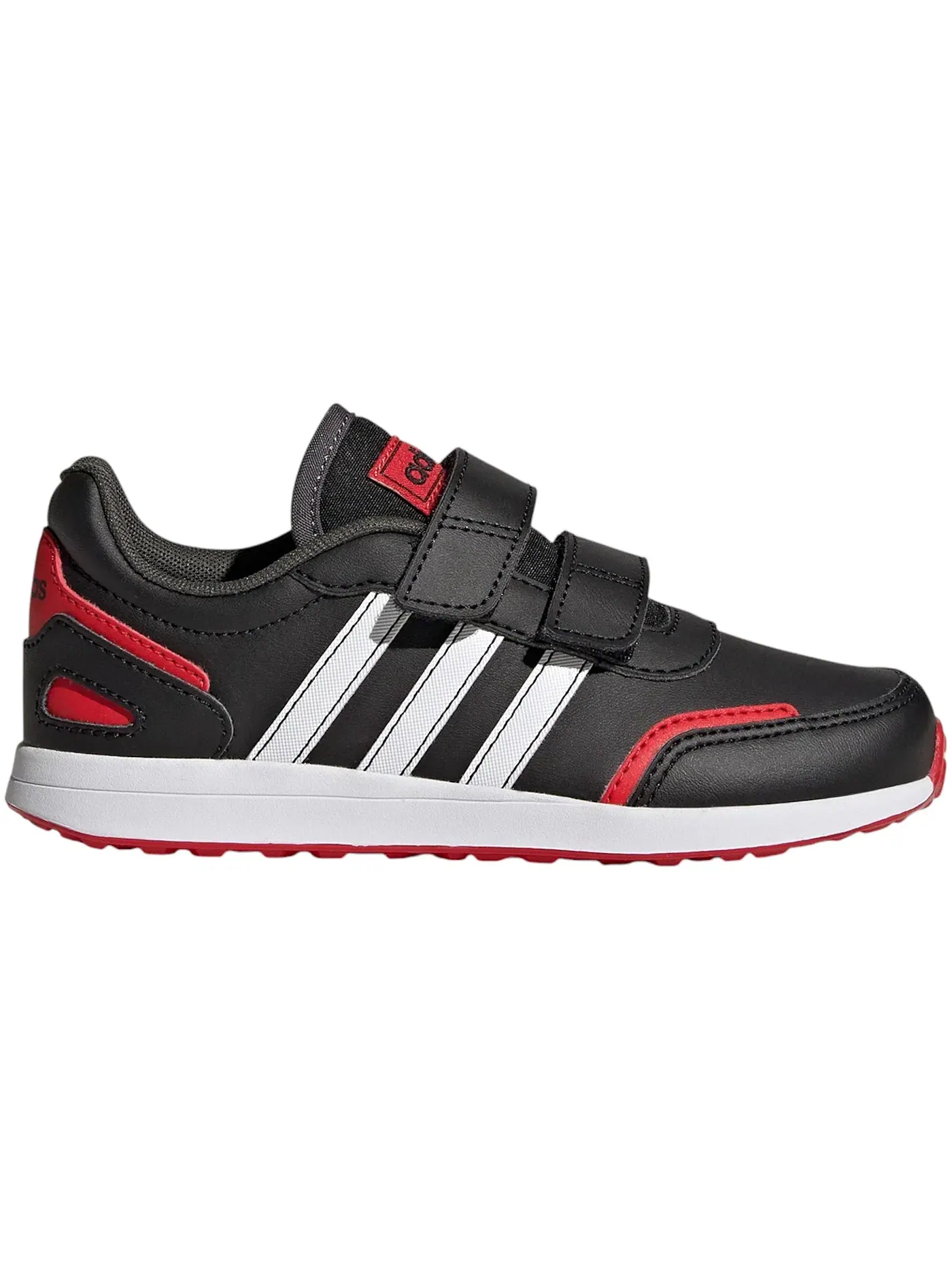 Детские кроссовки с липучками Adidas VS Switch 3 — изображение 1 из 1, черный белый красный