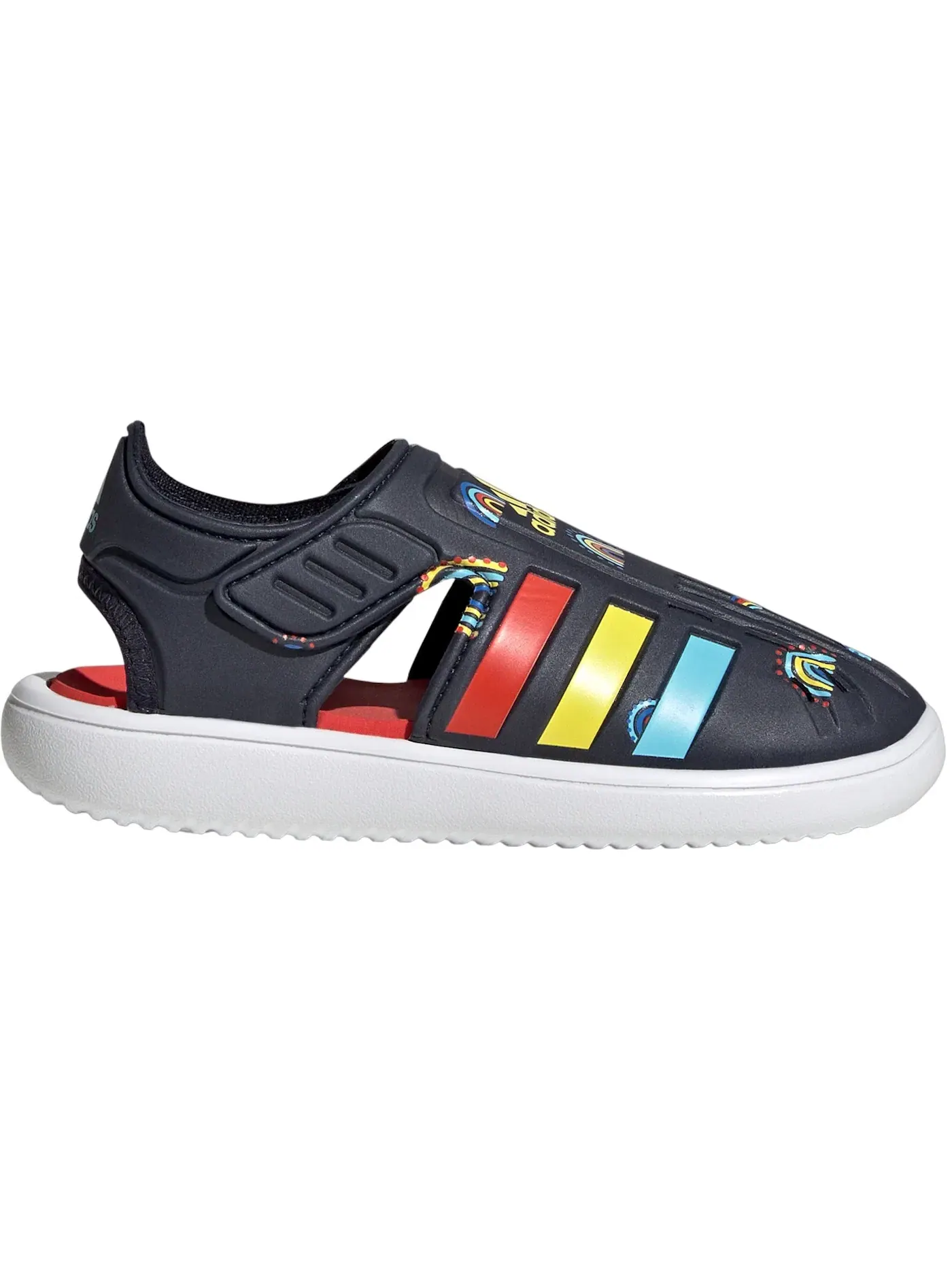 Детские сандалии с закрытым носком Adidas Water Closed-Toe Sandals — изображение 1 из 1, оранжевый желтый