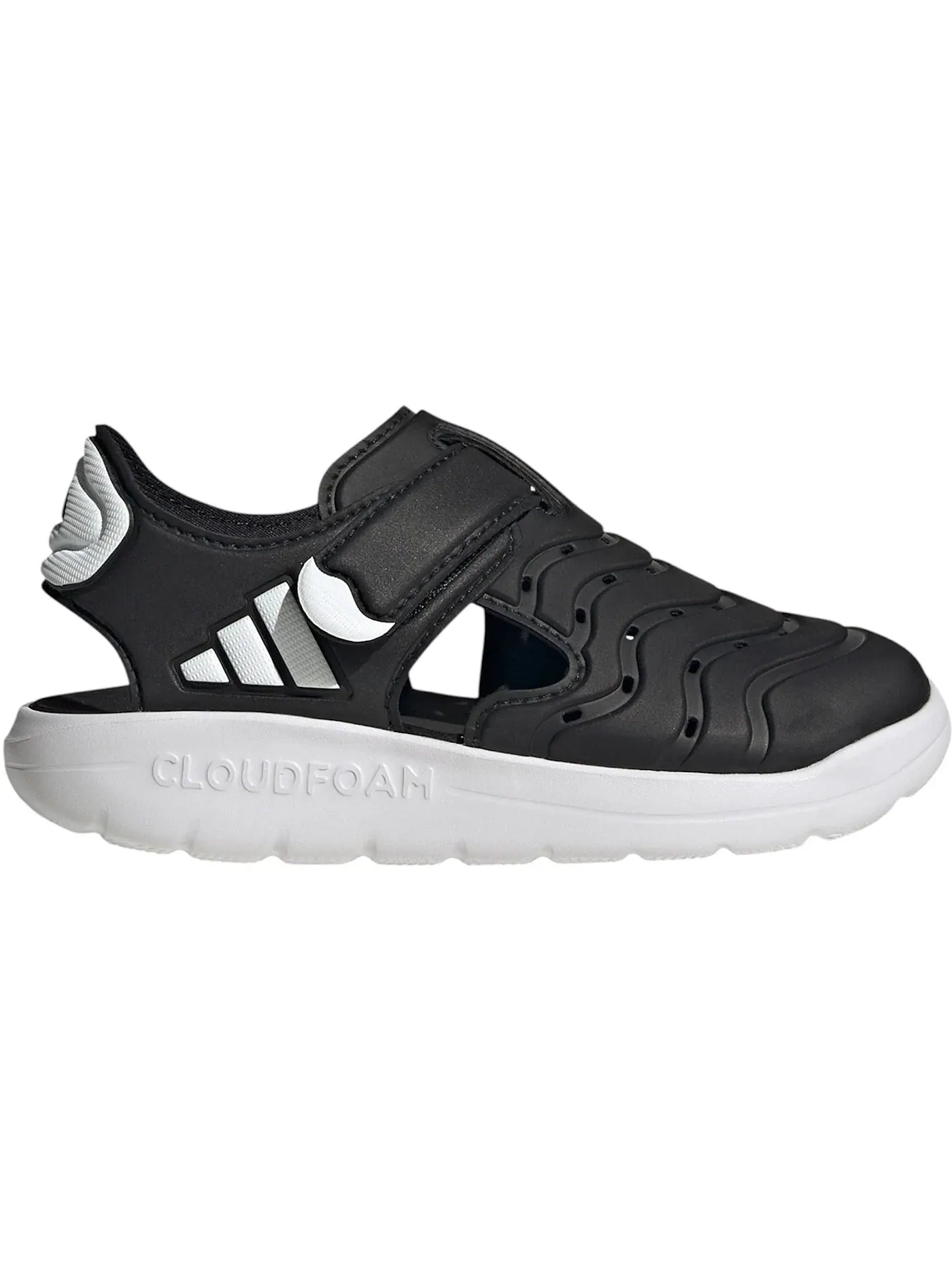 Детские сандалии с закрытым носком Adidas Water Sandal 2 — изображение 1 из 1, черный/белый/черный
