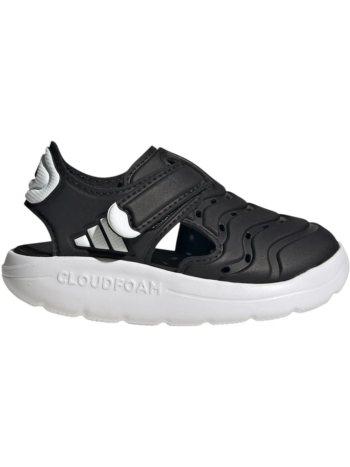 Детские сандалии водные с закрытым носком Adidas Water Sandal 2 — изображение 1 из 1, черный/белый/черный