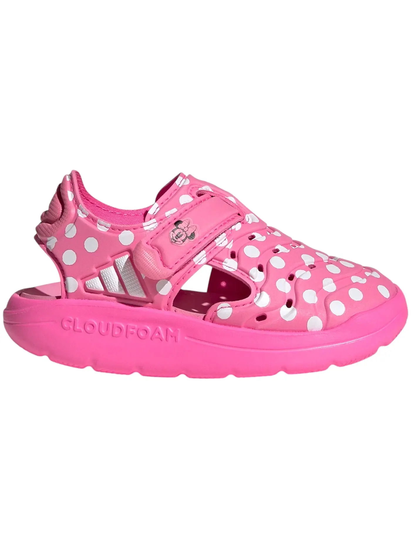 Детские сандалии водные с принтом Adidas Water Sandals Minnie Mouse Adidas — изображение 1 из 1, розовый белый розовый