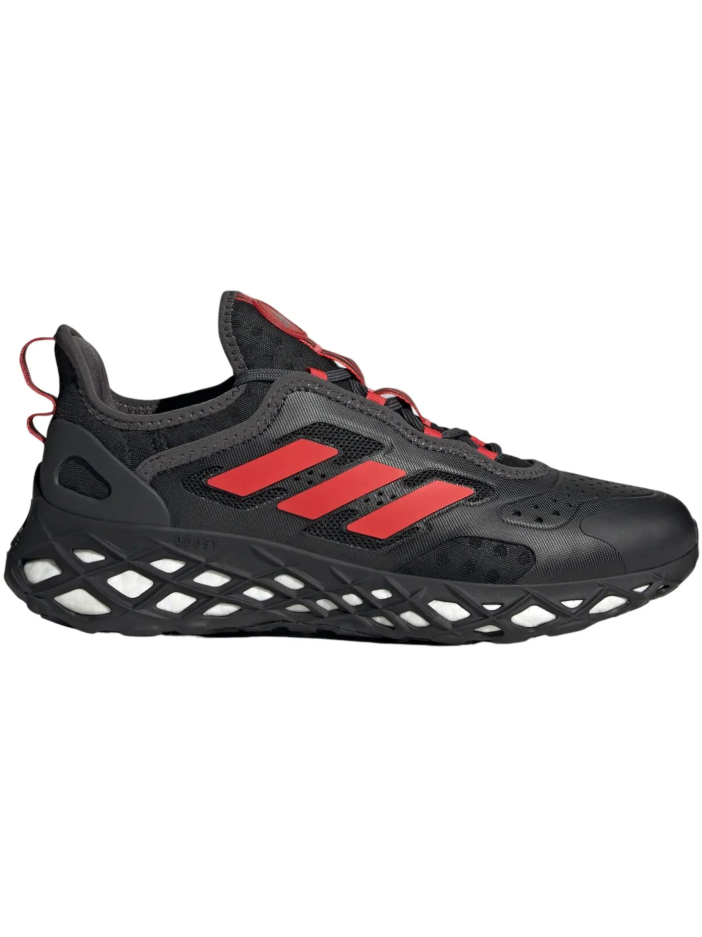 Мужские кроссовки Lifestyle Adidas Web Boost — изображение 1 из 1, черный/красный