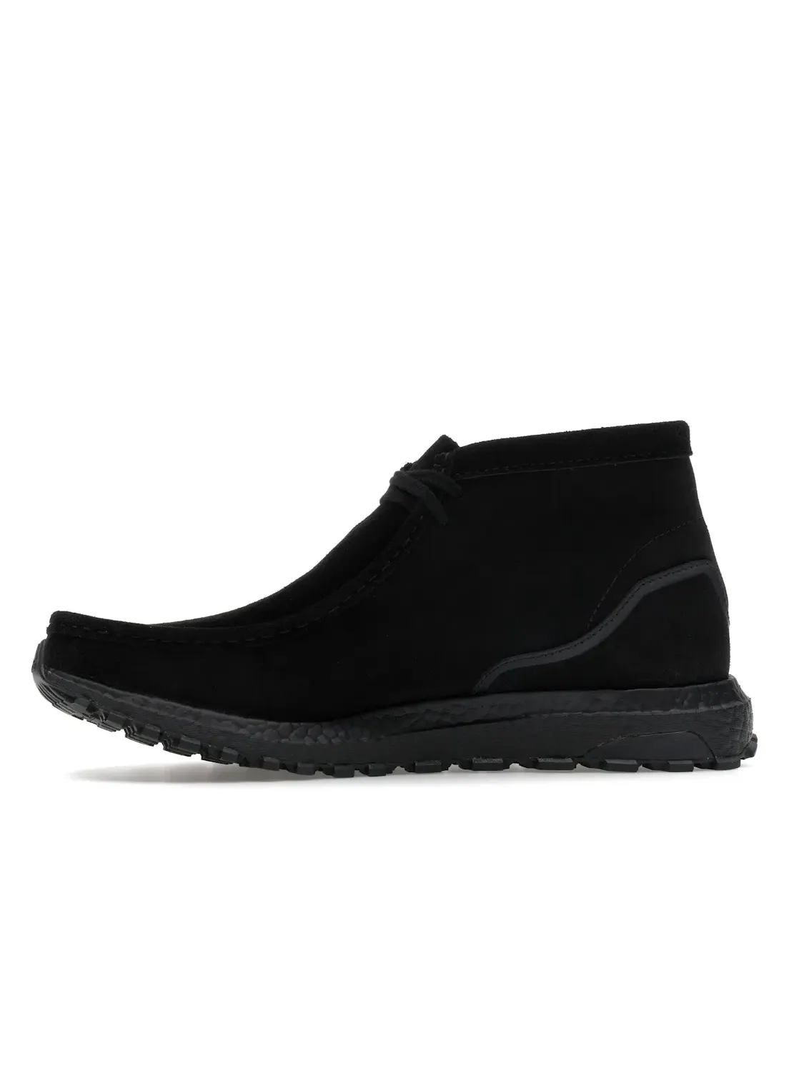 Мужские ботинки кроссовки Adidas x Clarks Originals Ultra Boost Wallabee Mid — изображение 3 из 4, черный