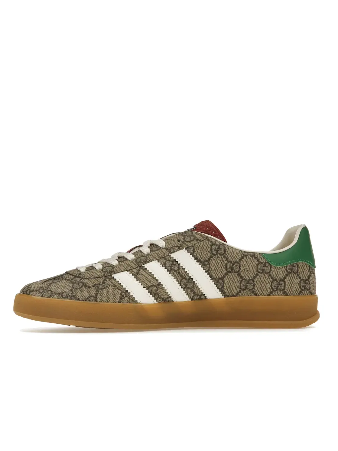 Мужские кроссовки с принтом GG Monogram Adidas x Gucci — изображение 3 из 4, бежевый/белый/бежевый