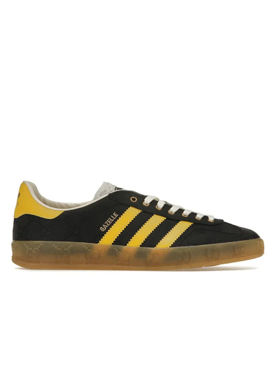 Мужские кроссовки с принтом Adidas x Gucci Gazelle — изображение 1 из 4, черный желтый черный