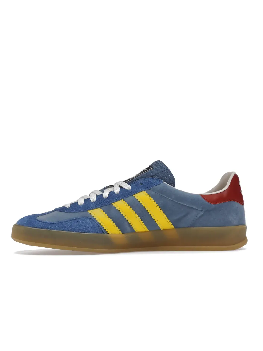Кроссовки мужские Adidas x Gucci Gazelle Blue/Yellow/Red — изображение 3 из 4, синий/желтый/красный