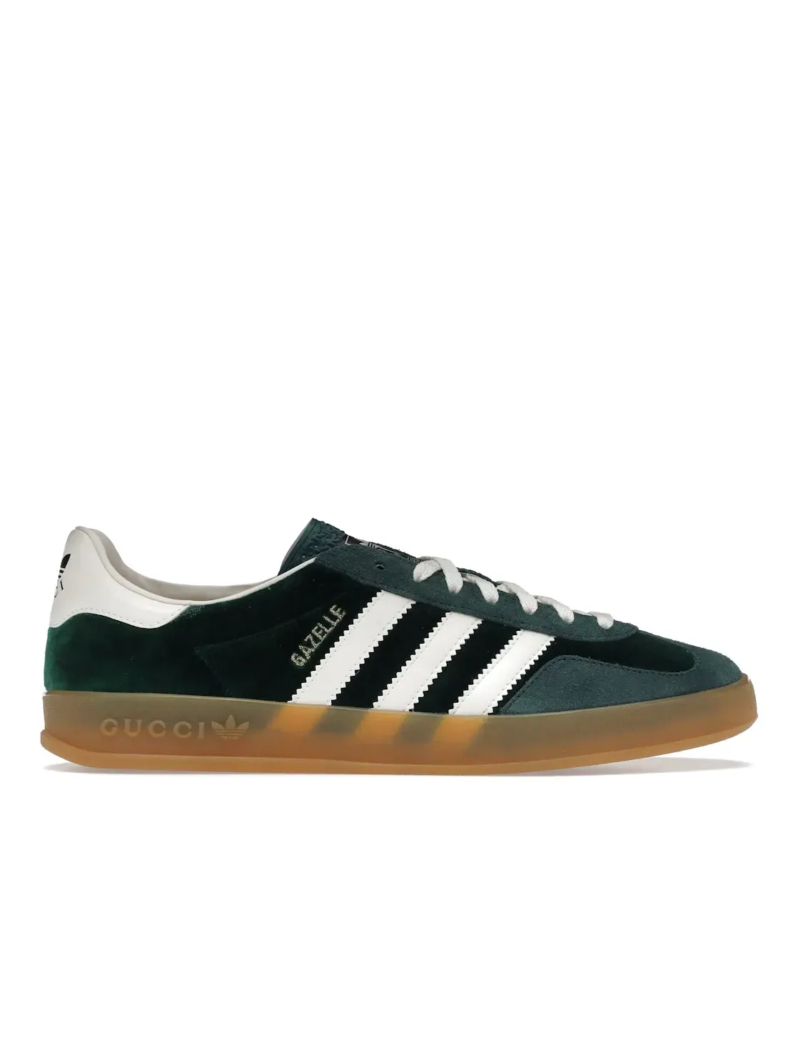 Кроссовки мужские Adidas x Gucci Gazelle Зеленые с Белым — изображение 1 из 4, зеленый/белый