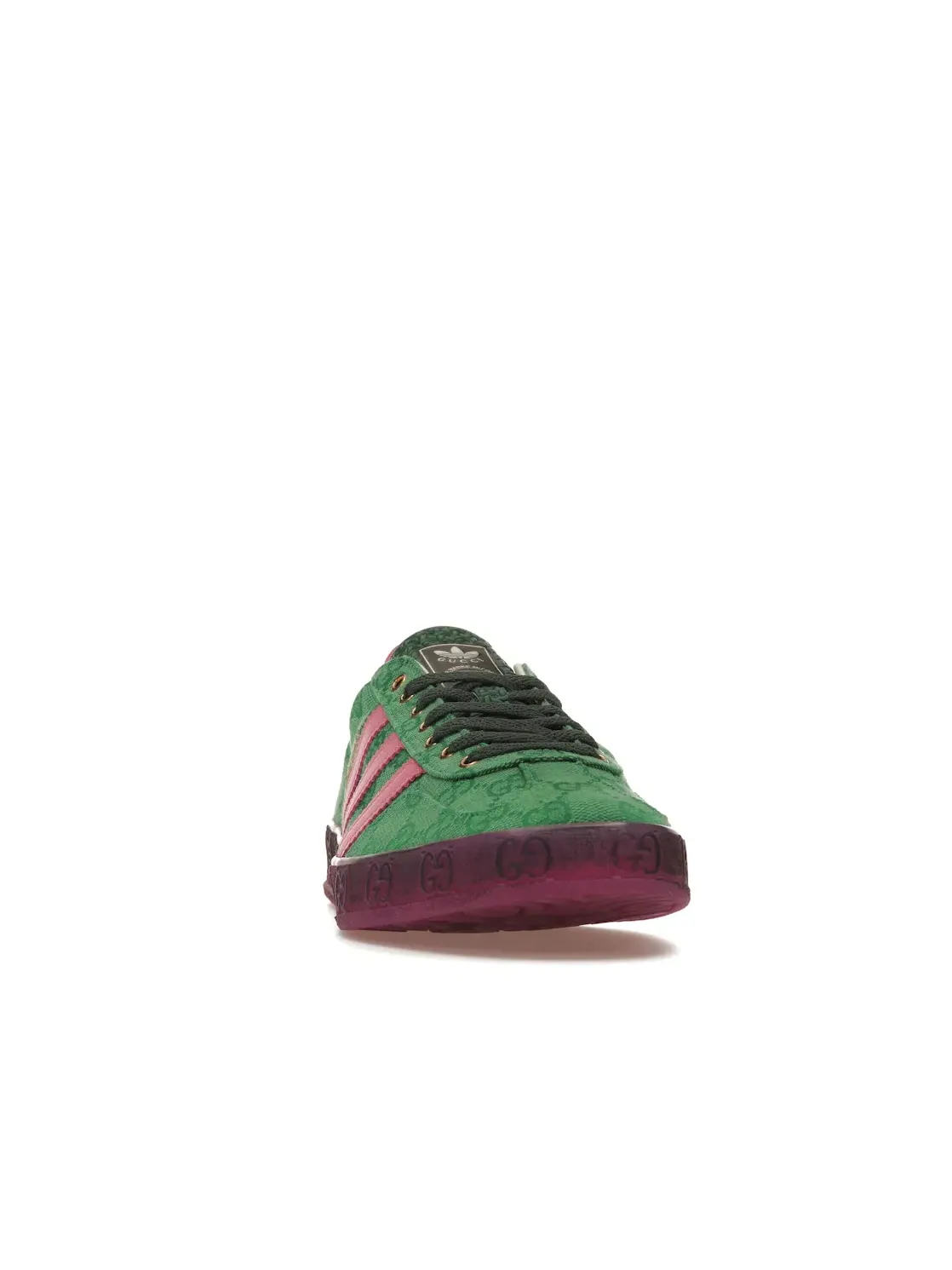 Женские кроссовки с принтом Adidas x Gucci — изображение 2 из 4, зеленый/розовый/зеленый