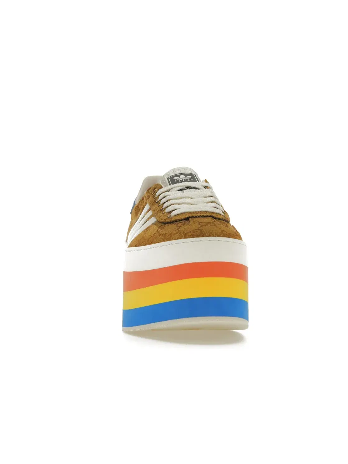 Женские кроссовки с платформой Adidas x Gucci Gazelle Original GG Multicolor — изображение 2 из 4