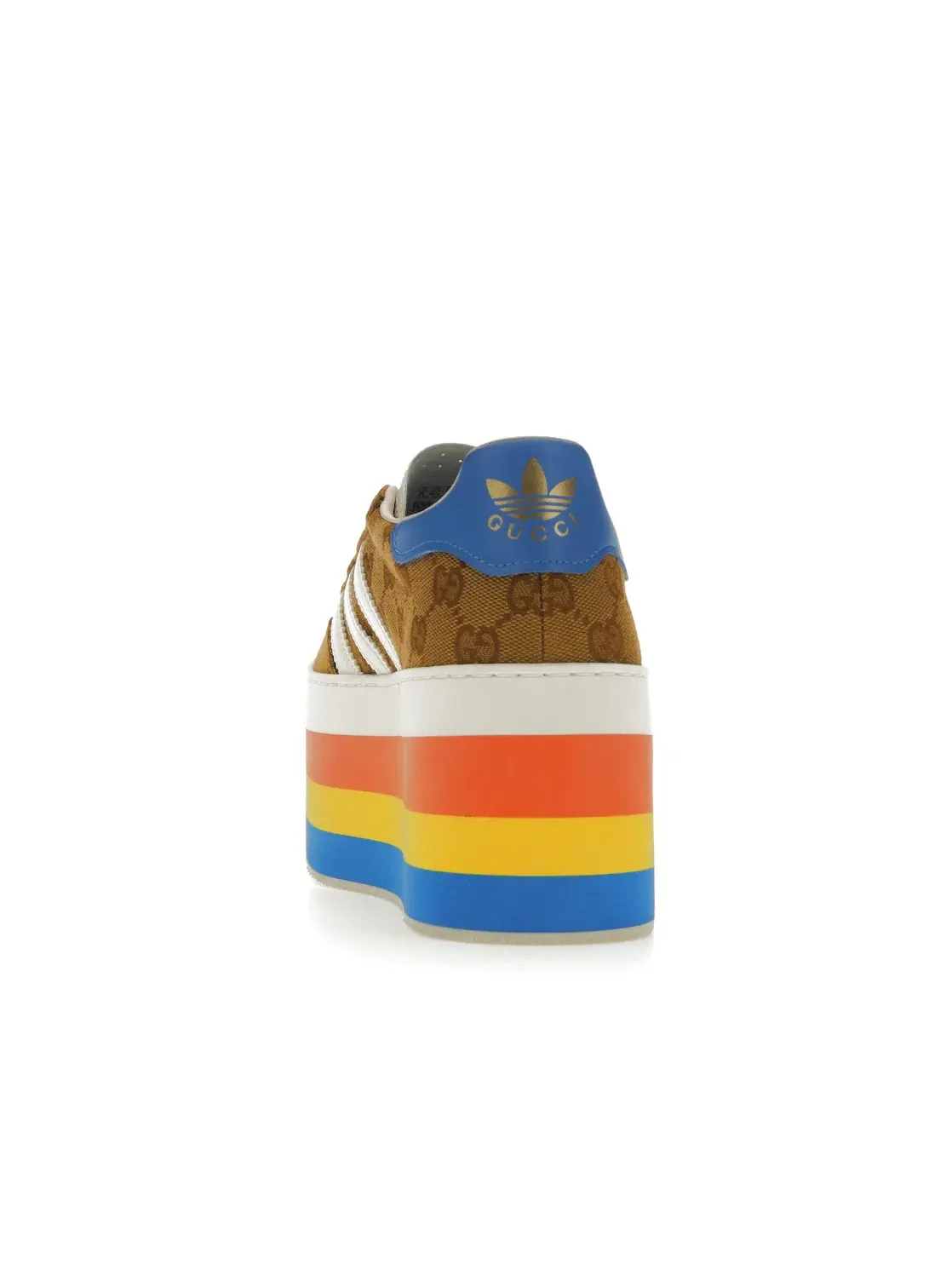 Женские кроссовки с платформой Adidas x Gucci Gazelle Original GG Multicolor — изображение 4 из 4