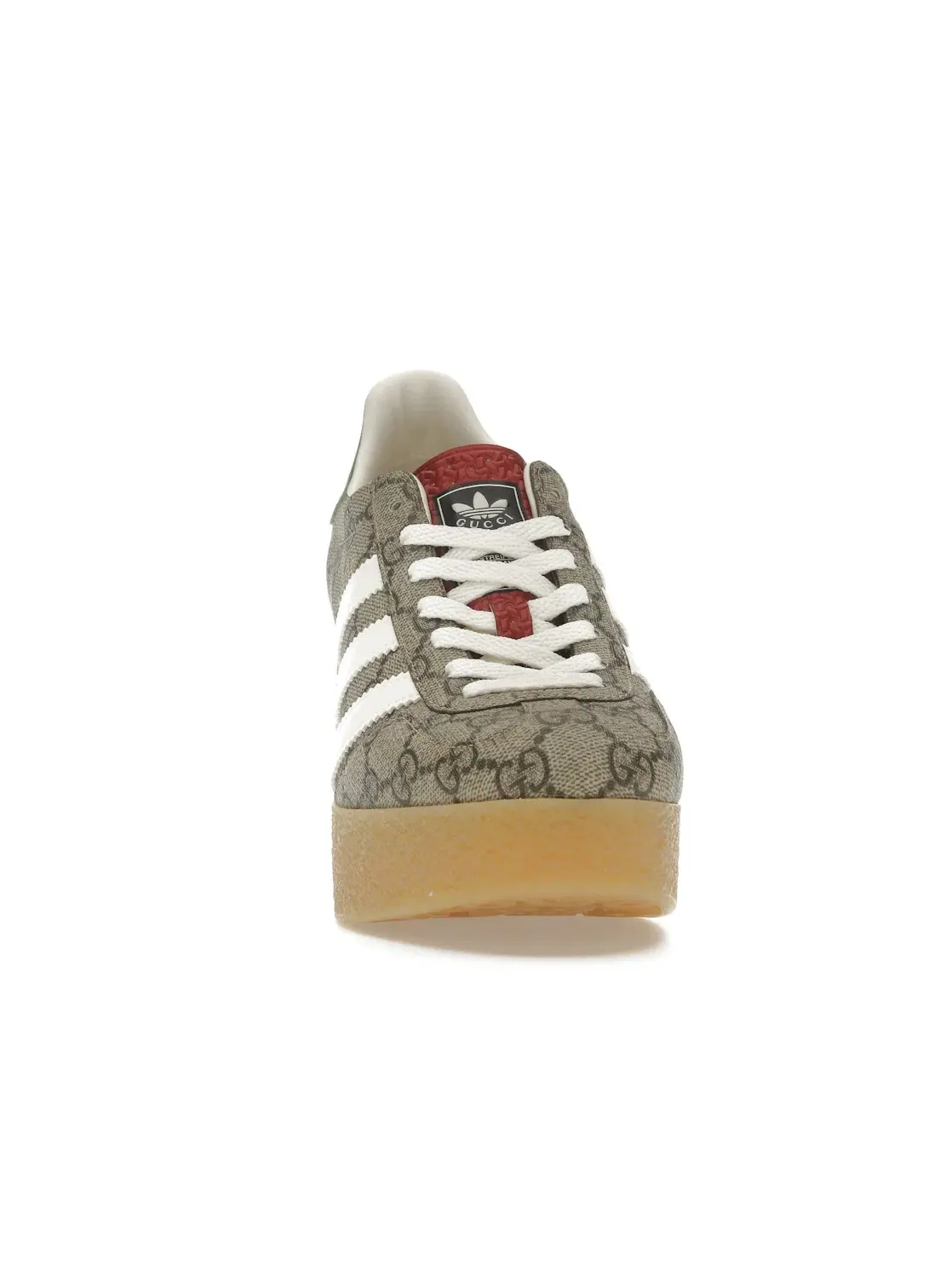 Женские кроссовки с принтом Adidas x Gucci — изображение 2 из 4, бежевый/белый/бежевый