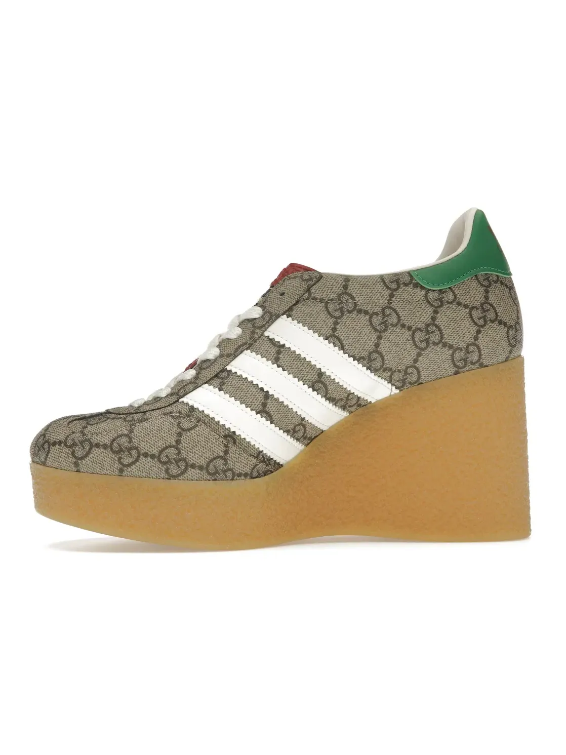 Женские кроссовки с принтом Adidas x Gucci — изображение 3 из 4, бежевый/белый/бежевый
