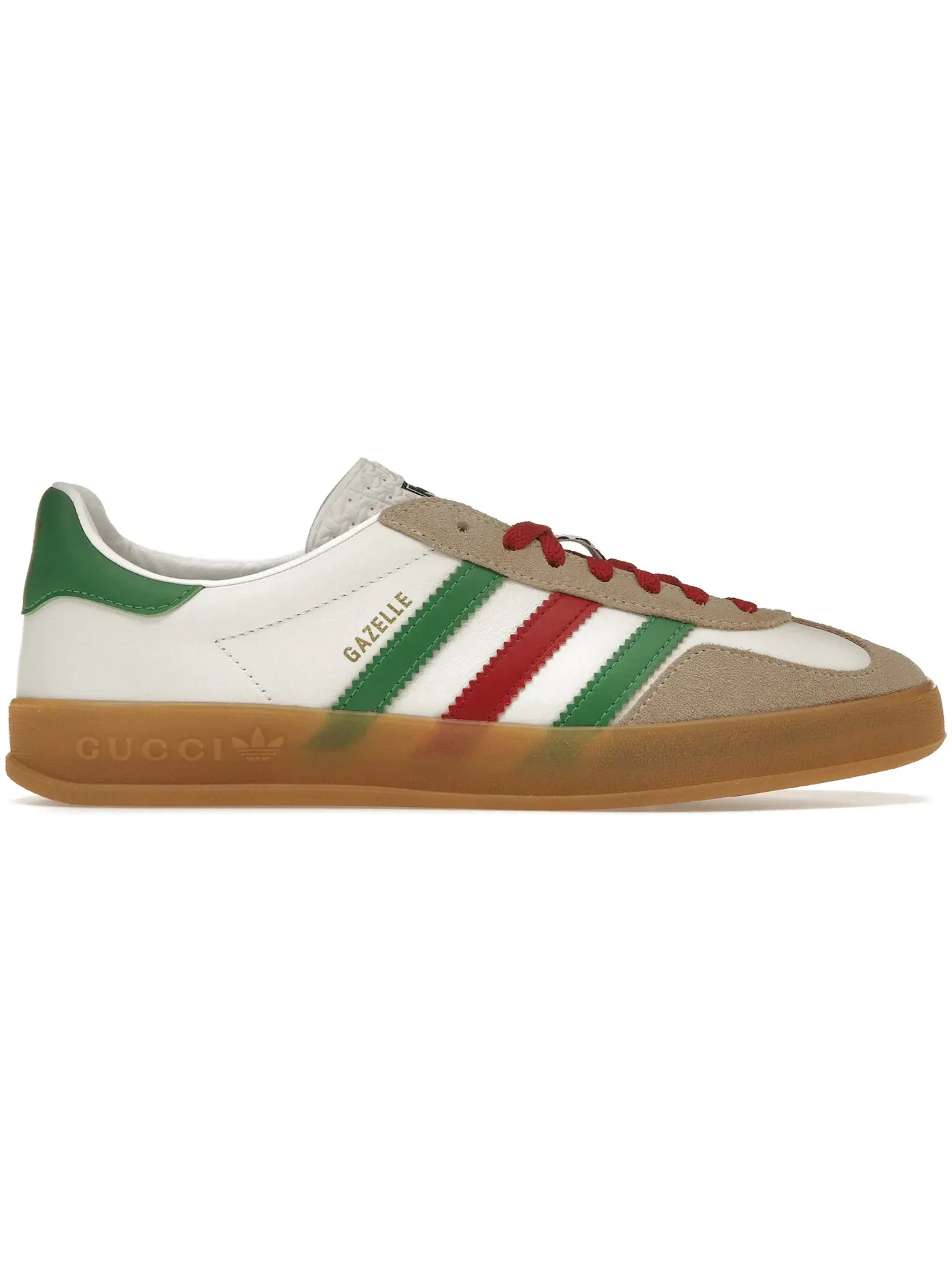 Женские кроссовки Lifestyle Adidas x Gucci — изображение 1 из 1, белый/зеленый/красный