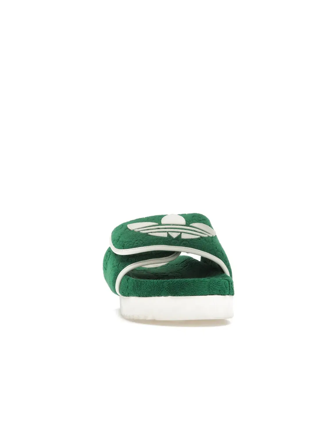 Женские сандалии-платформа с принтом Adidas x Gucci GG Platform Sandal Adidas — изображение 2 из 4, зеленый