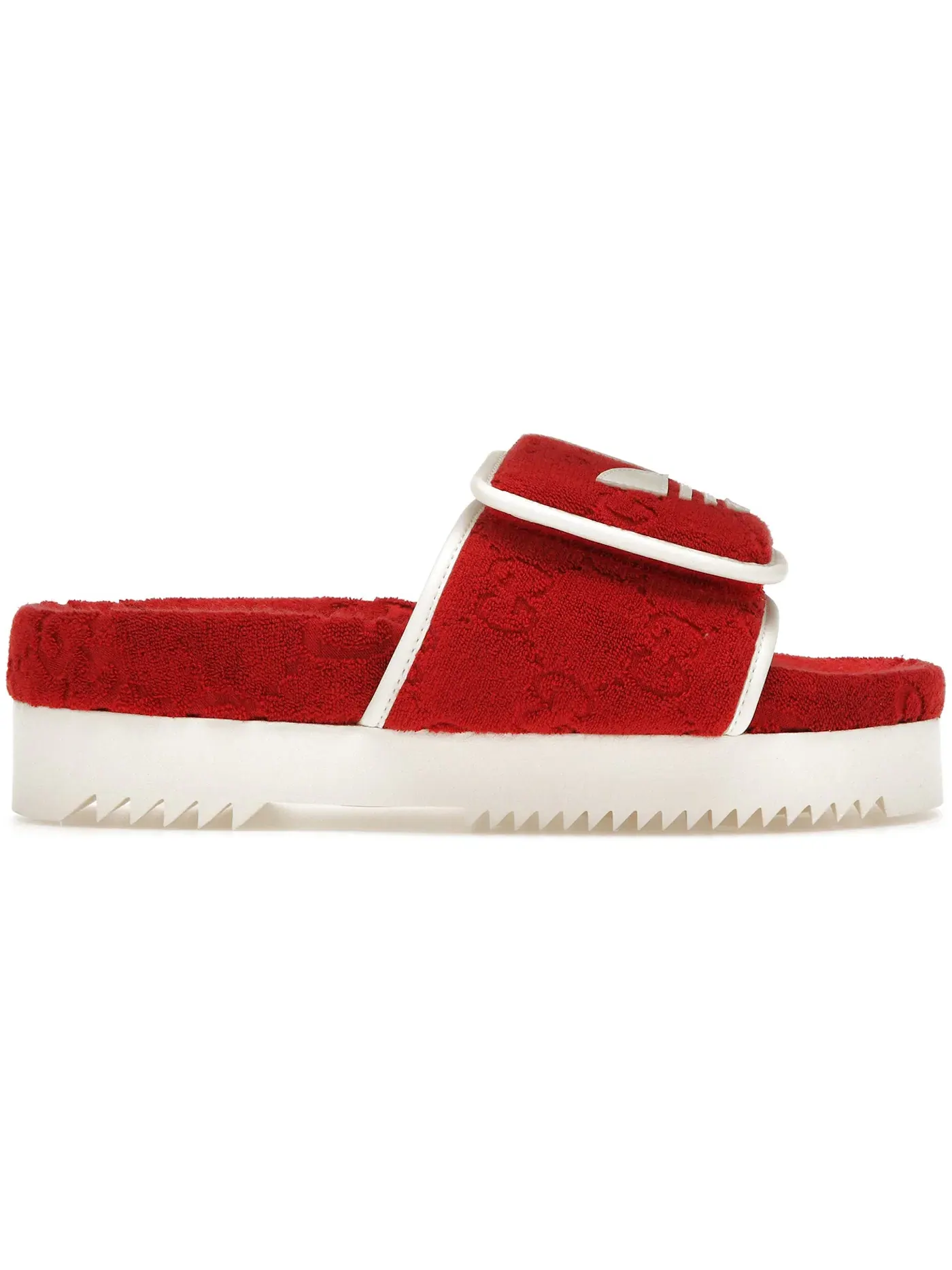 Шлепанцы мужские Adidas x Gucci Monogram Slide — изображение 1 из 1, красные