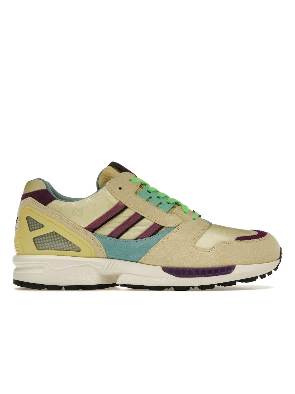 Мужские кроссовки с принтом Adidas x Gucci — изображение 1 из 4, бежевый