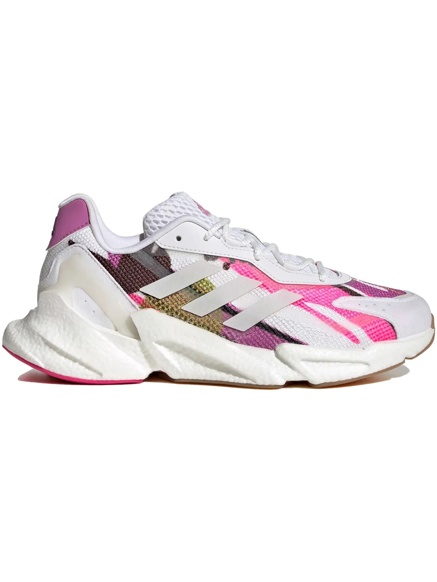 Женские кроссовки с сетчатым верхом Adidas X9000L4 Thebe Magugu — изображение 1 из 1, белый/розовый