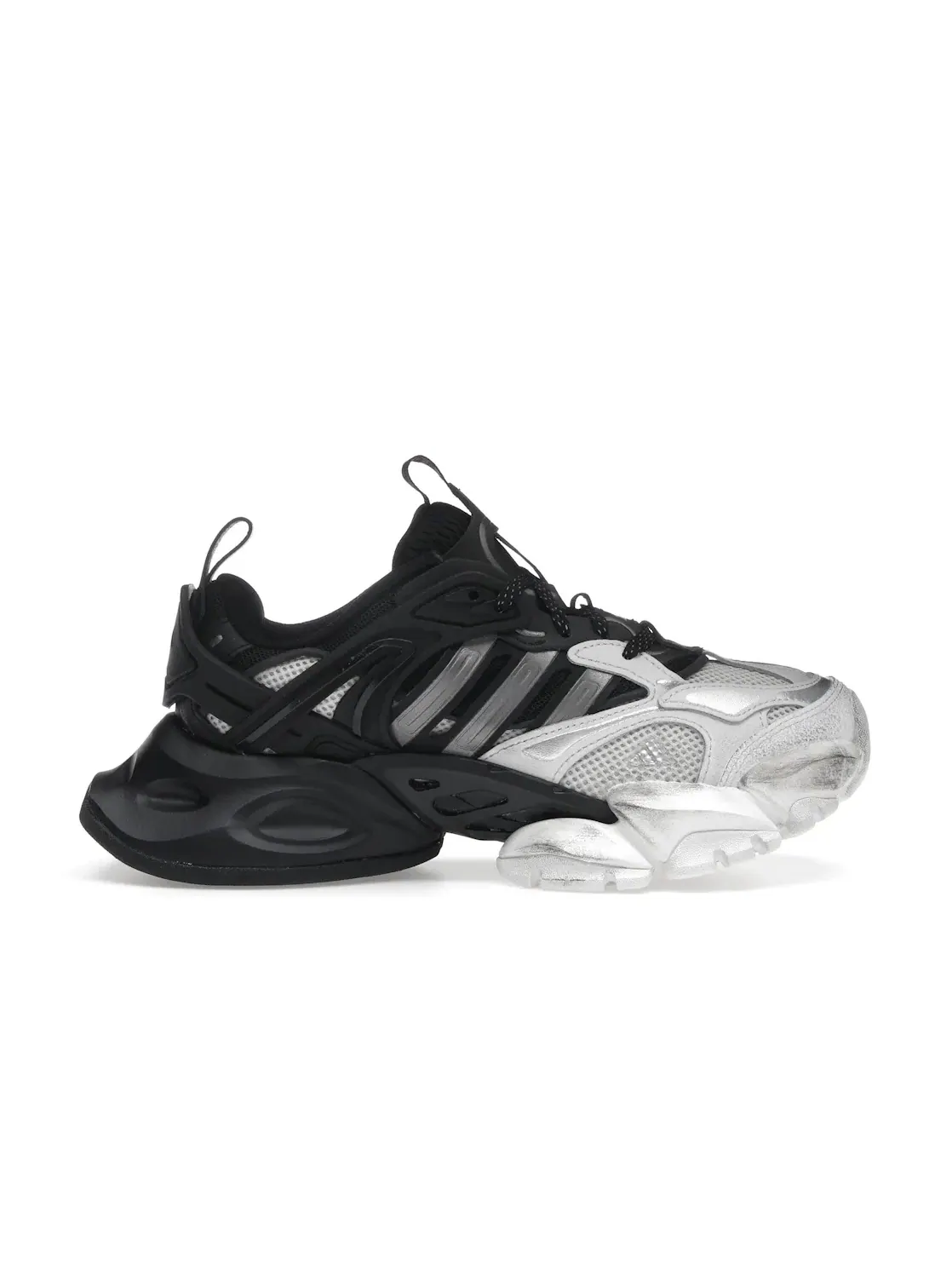 Мужские кроссовки Lifestyle с дополнительной шнуровкой Adidas XLG Runner Deluxe — изображение 1 из 4, белый/черный
