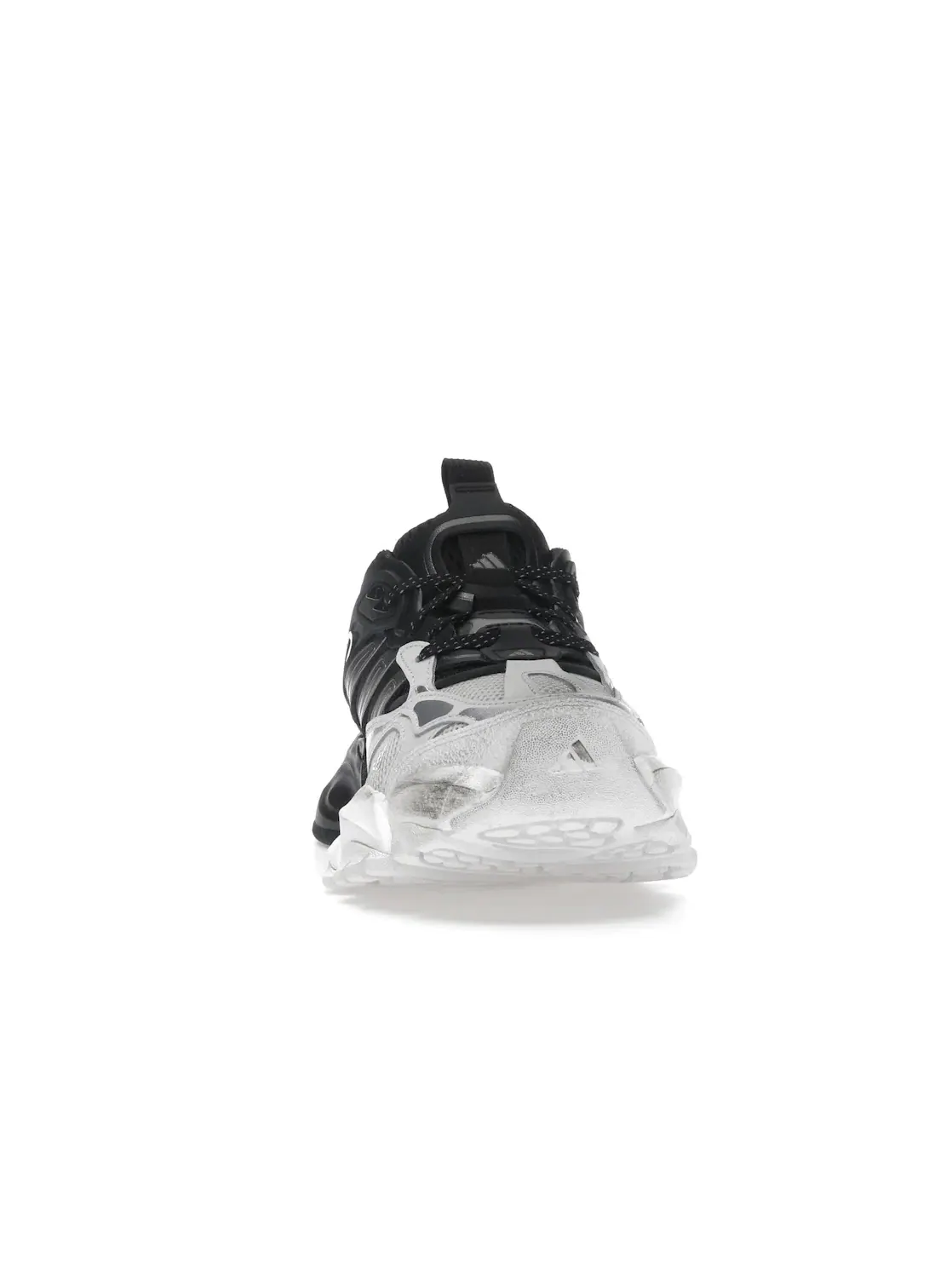 Мужские кроссовки Lifestyle с дополнительной шнуровкой Adidas XLG Runner Deluxe — изображение 2 из 4, белый/черный