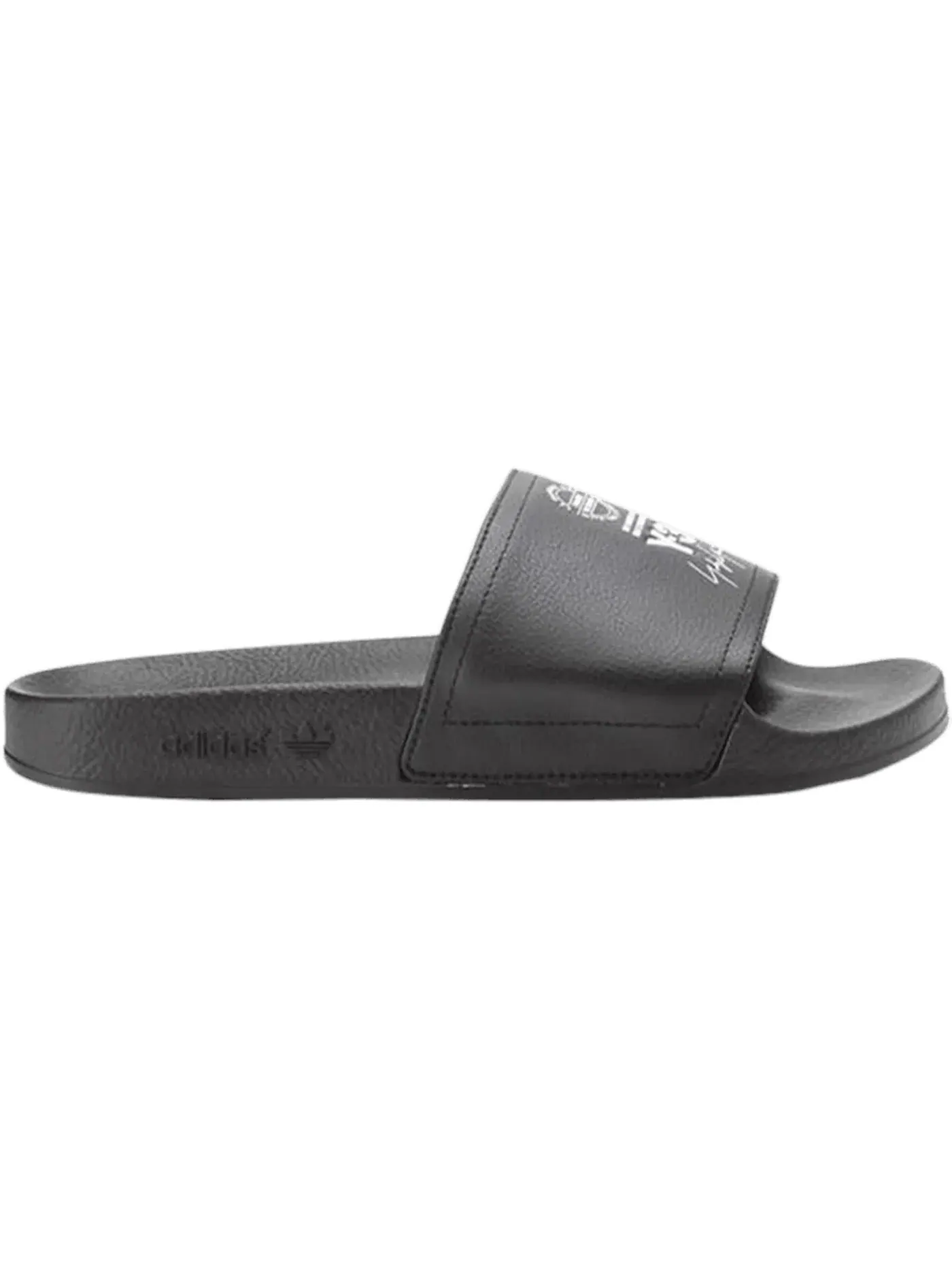 Мужские сандалии-слайды с открытым носком Y-3 Adilette Adidas — изображение 1 из 1, черный/белый/черный