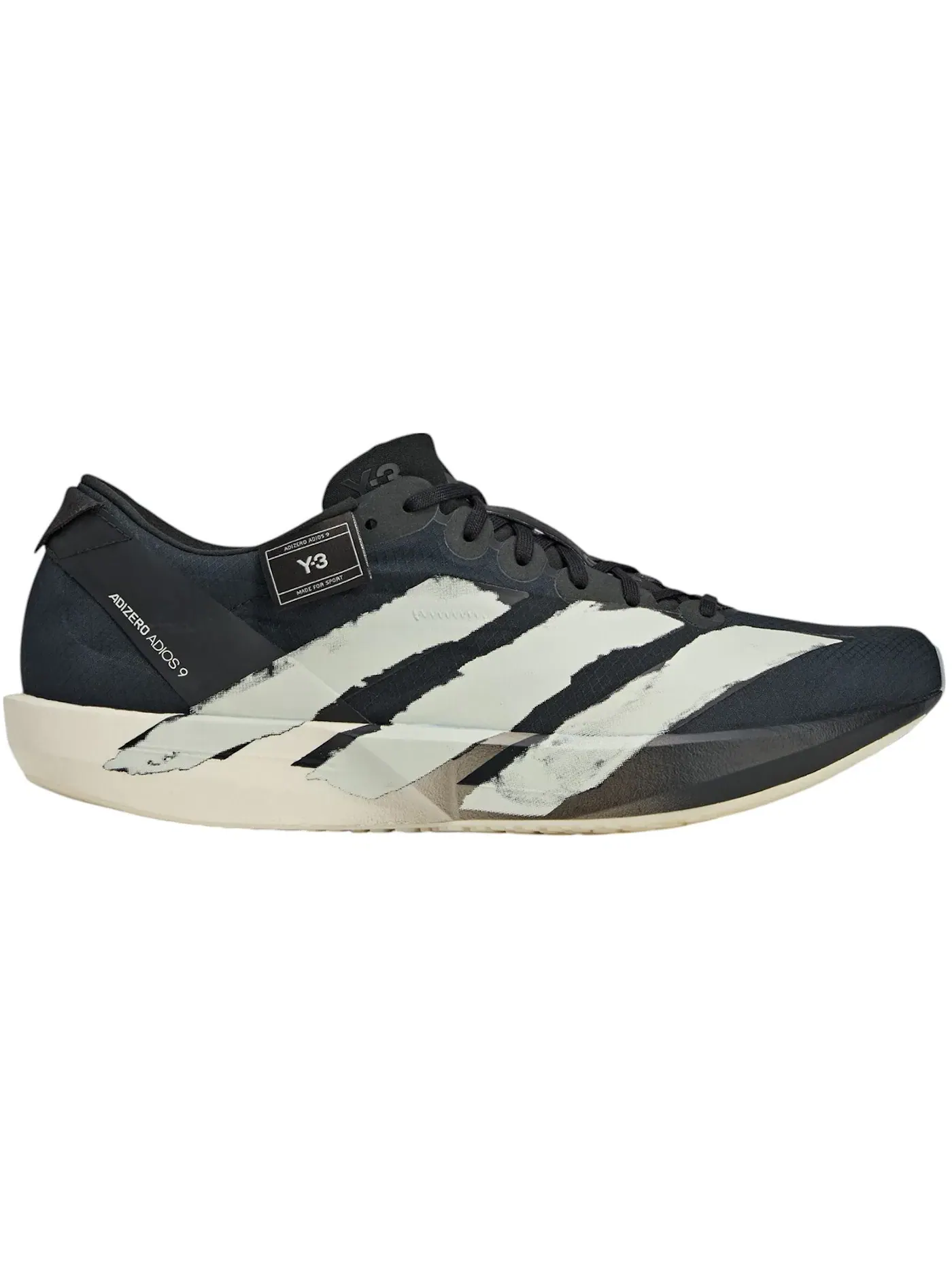 Мужские кроссовки для бега Y-3 Adios 9 Adidas — изображение 1 из 1, черный/черный/белый
