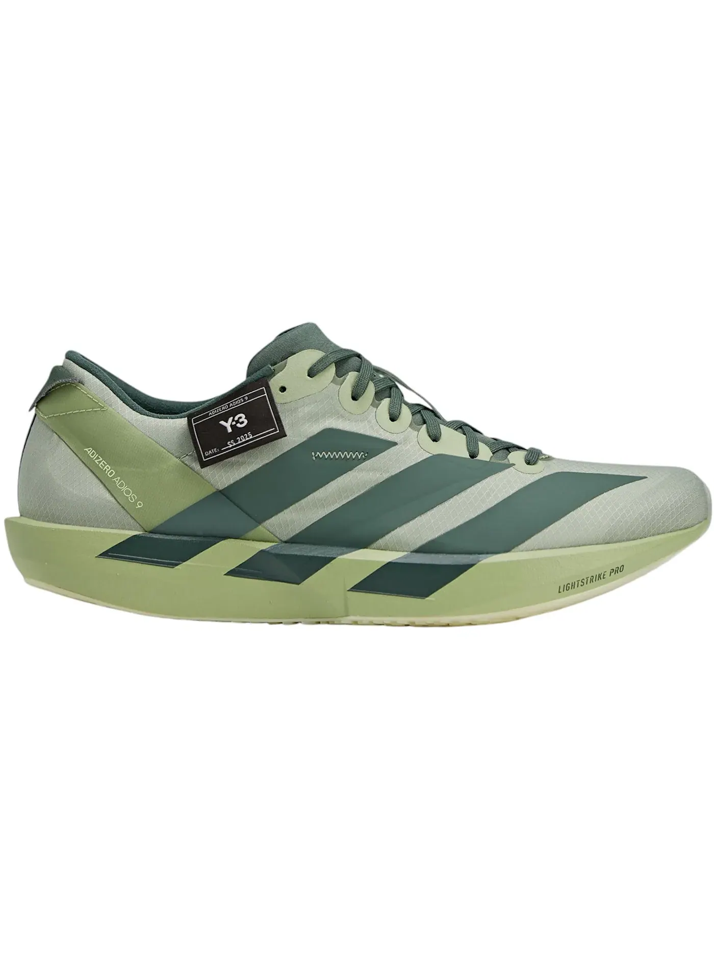 Мужские кроссовки беговые с технологией Lightstrike Pro Adidas Y-3 Adios 9 — изображение 1 из 1, зеленый
