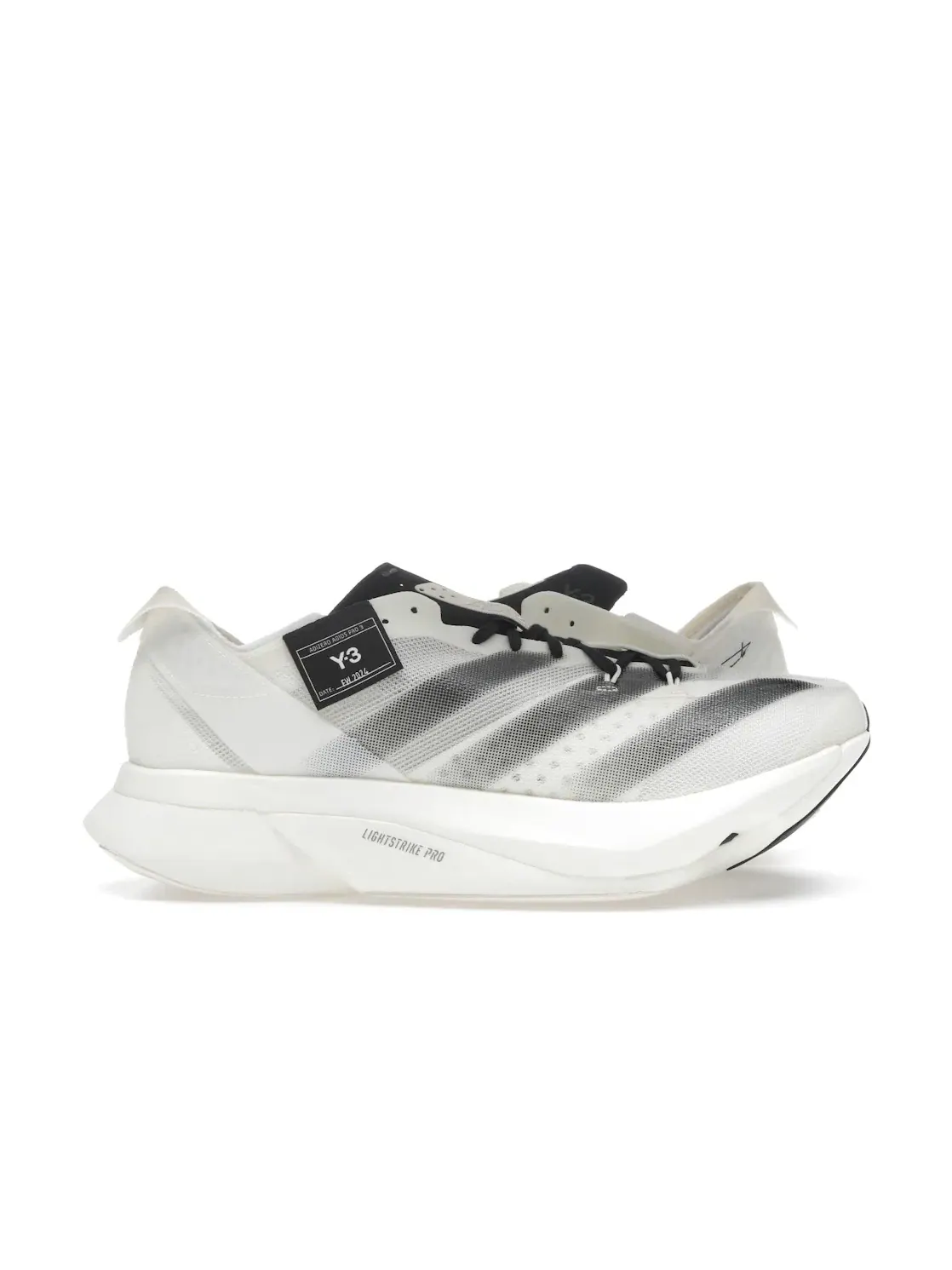Мужские кроссовки для бега с технологией Y-3 Y-3 Adios Pro 3.0 Adidas — изображение 1 из 4, белый белый черный