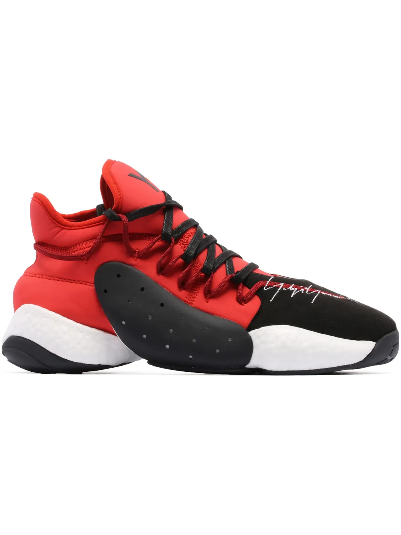 Мужские кроссовки для повседневной носки Adidas Y-3 BYW Bball — изображение 1 из 1, черный/красный/белый