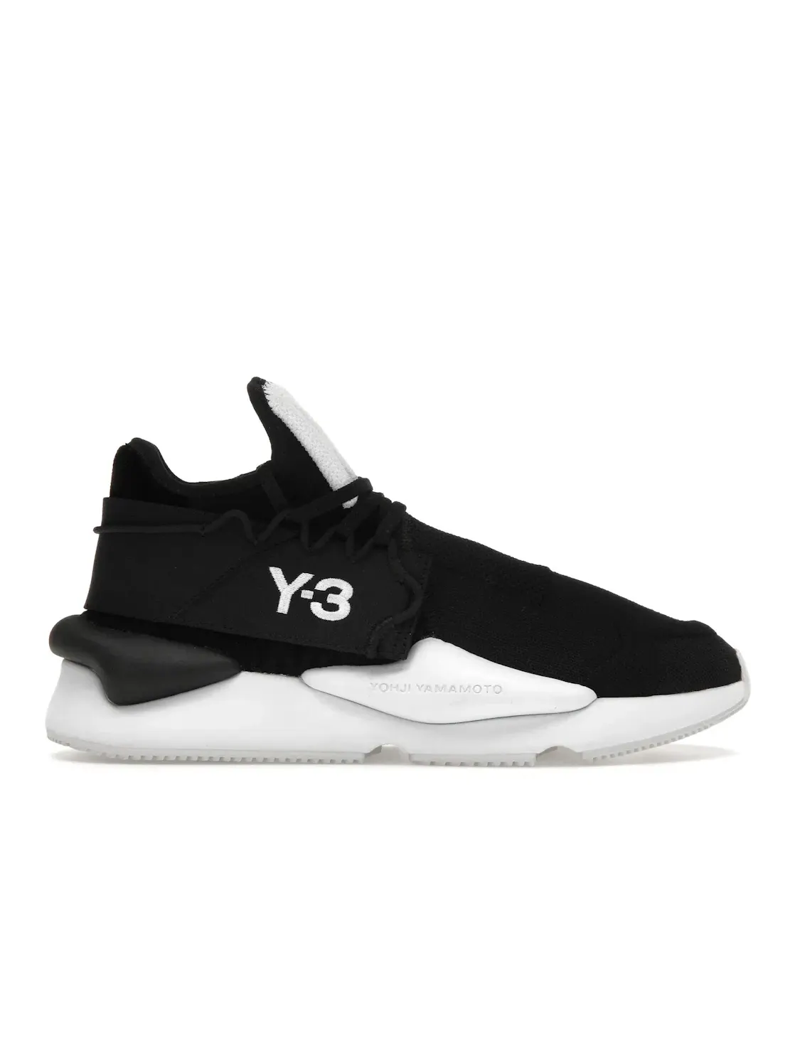 Мужские кроссовки Lifestyle Y-3 Kaiwa Knit Adidas — изображение 1 из 4, черный/белый/черный