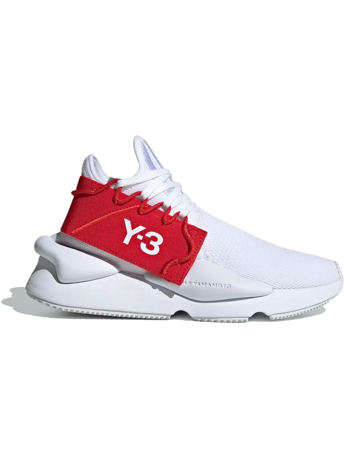 Мужские кроссовки Lifestyle Y-3 Kaiwa Knit Adidas — изображение 1 из 1, белый красный