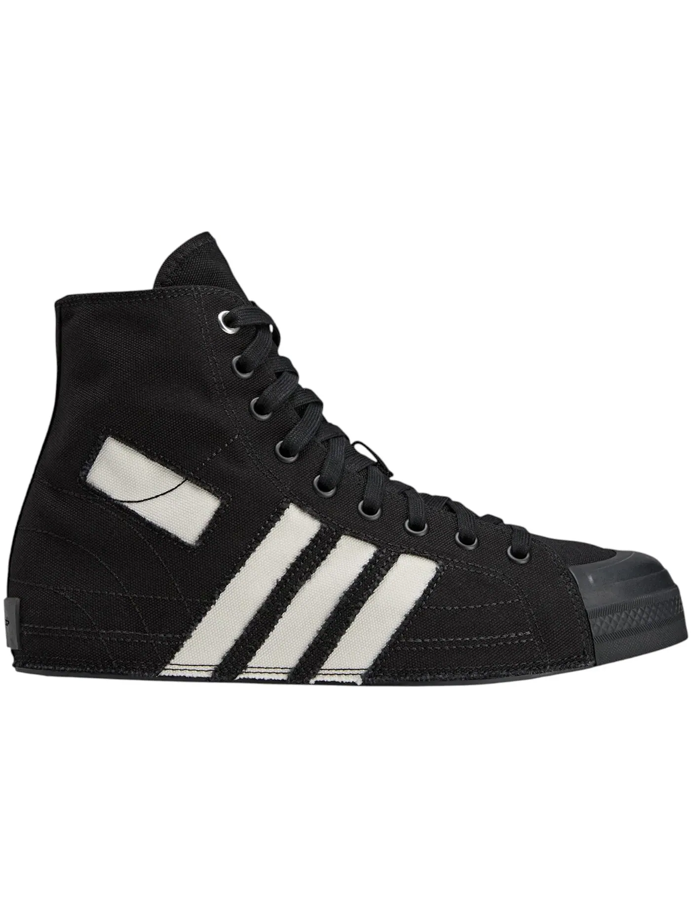 Мужские кроссовки с вырезами Y-3 Nizza Hi Adidas — изображение 1 из 1, черный/черный/белый