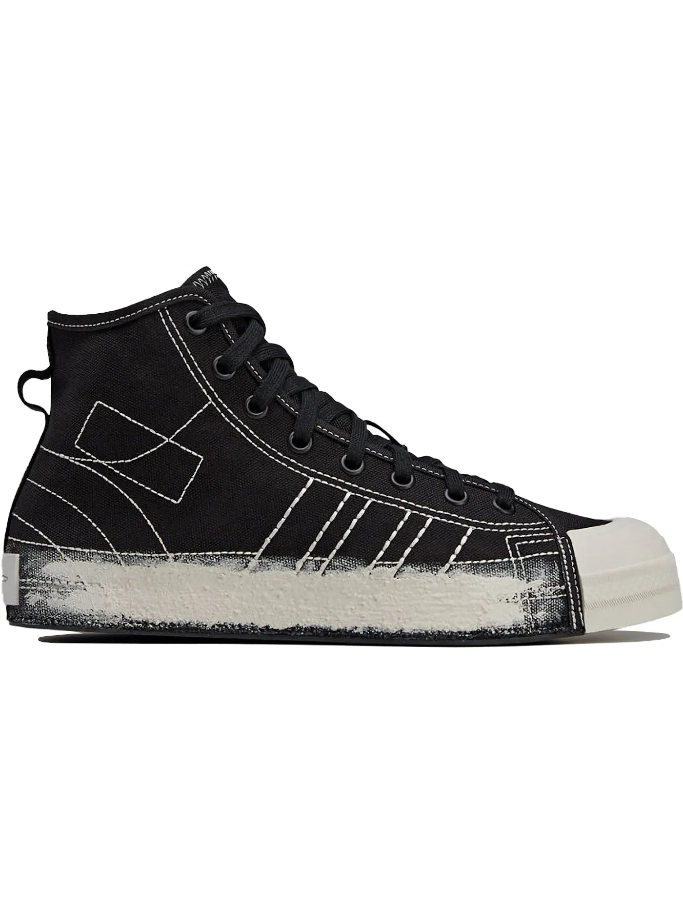 Мужские кроссовки Lifestyle Adidas Y-3 Nizza Hi — изображение 1 из 1, черный/черный