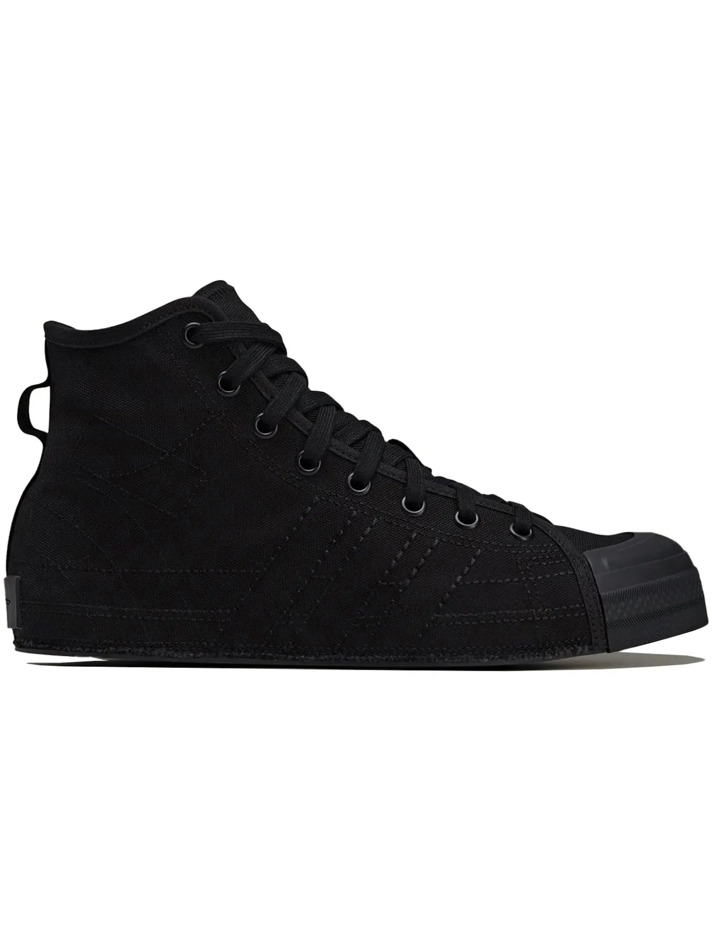 Мужские кроссовки высокие с брендом Adidas Y-3 Nizza Hi — изображение 1 из 1, черный/черный/черный