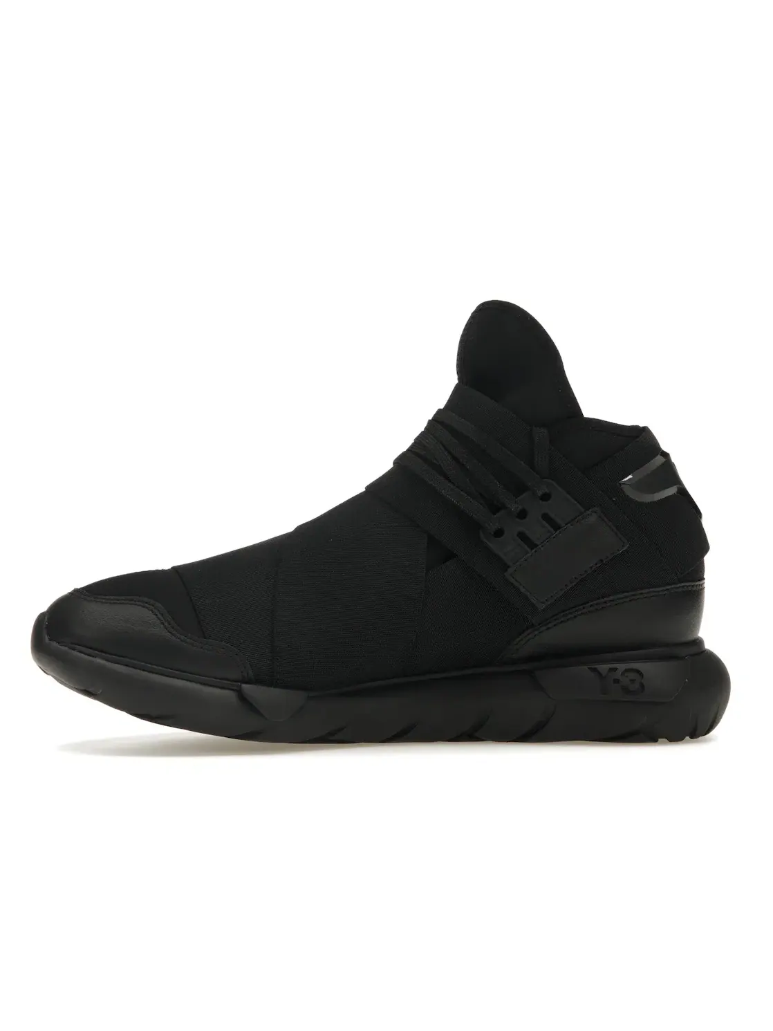 Мужские кроссовки Lifestyle с сетчатым верхом Adidas Y-3 Qasa — изображение 3 из 4, черный/черный/черный