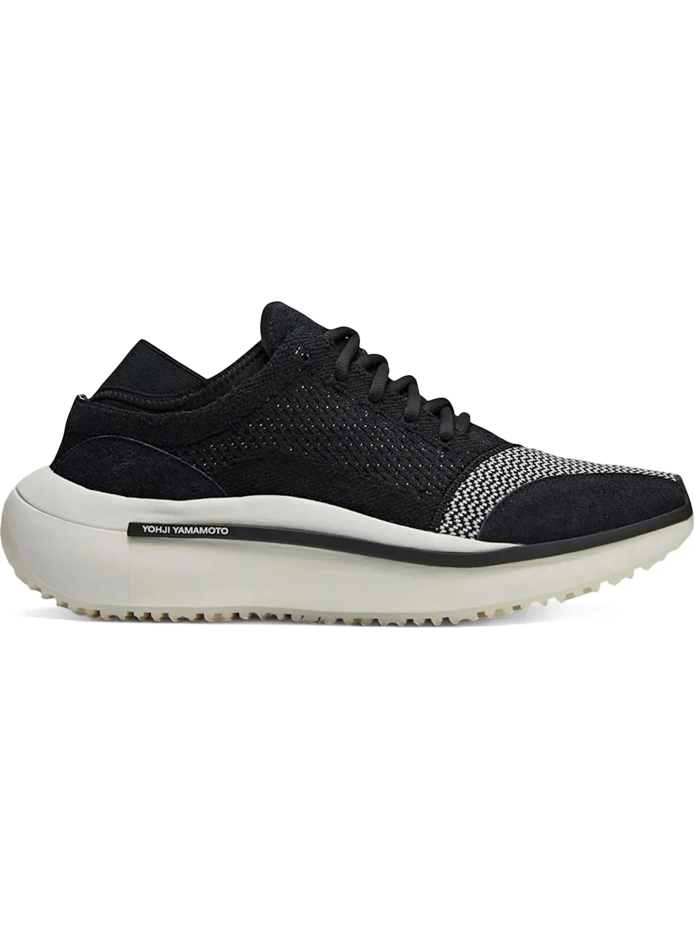 Мужские кроссовки Lifestyle Adidas Y-3 Qisan Knit — изображение 1 из 1, черный/черный/белый