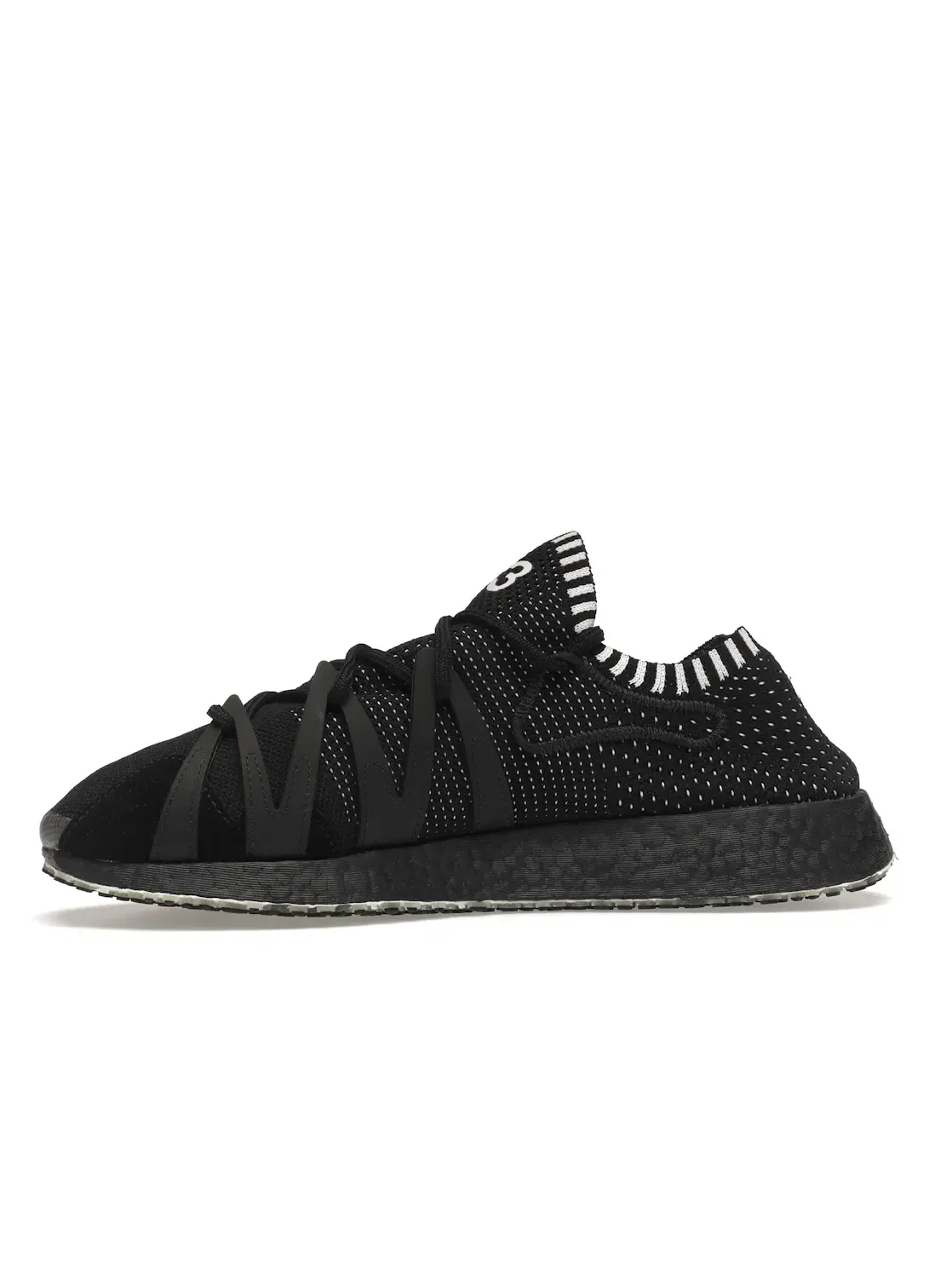 Мужские кроссовки Lifestyle Adidas Y-3 Raito Racer — изображение 3 из 4, черный/черный/белый