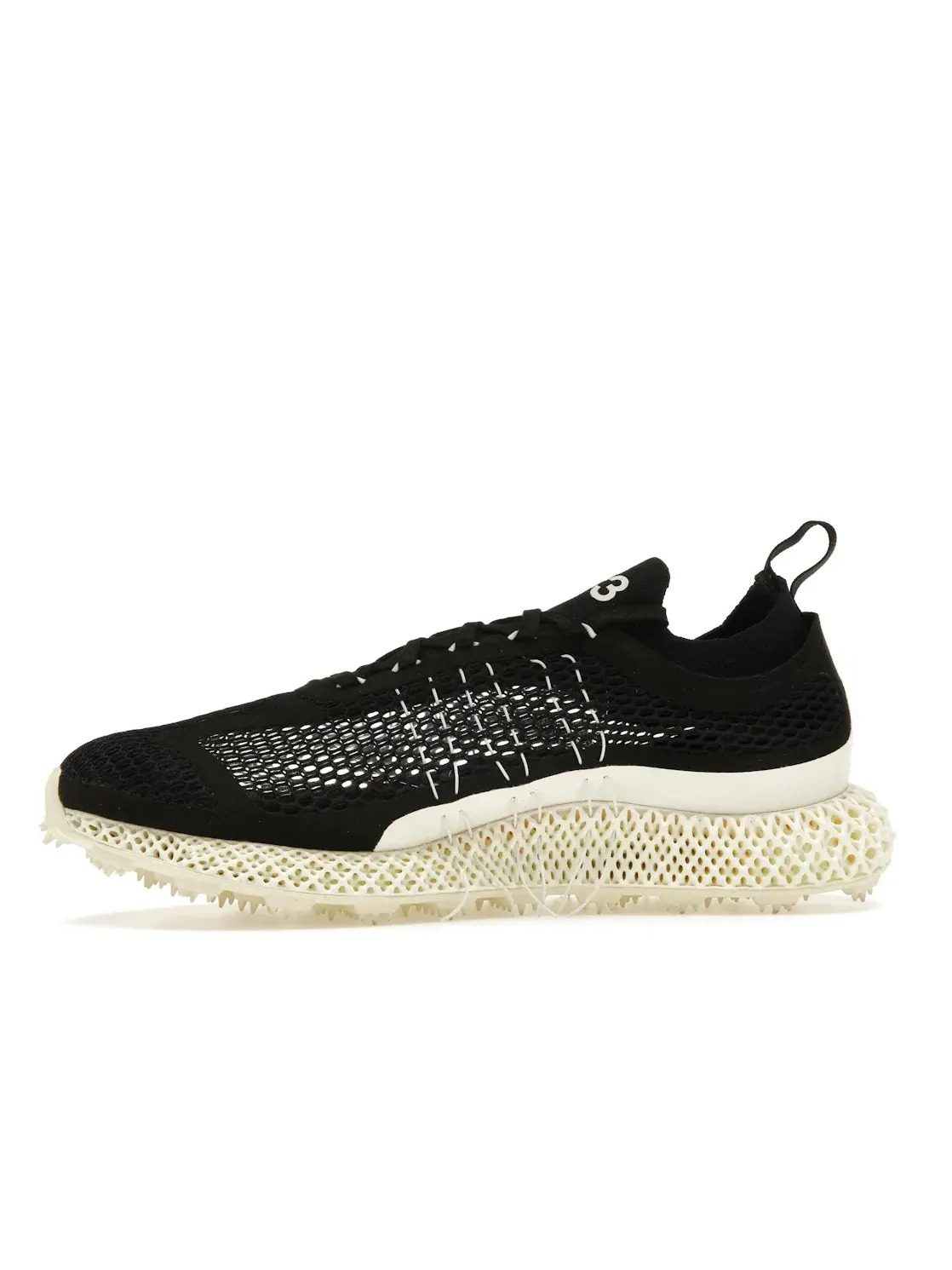 Мужские кроссовки с сетчатым верхом Adidas Y-3 Runner 4D — изображение 3 из 4, черный/белый-красный