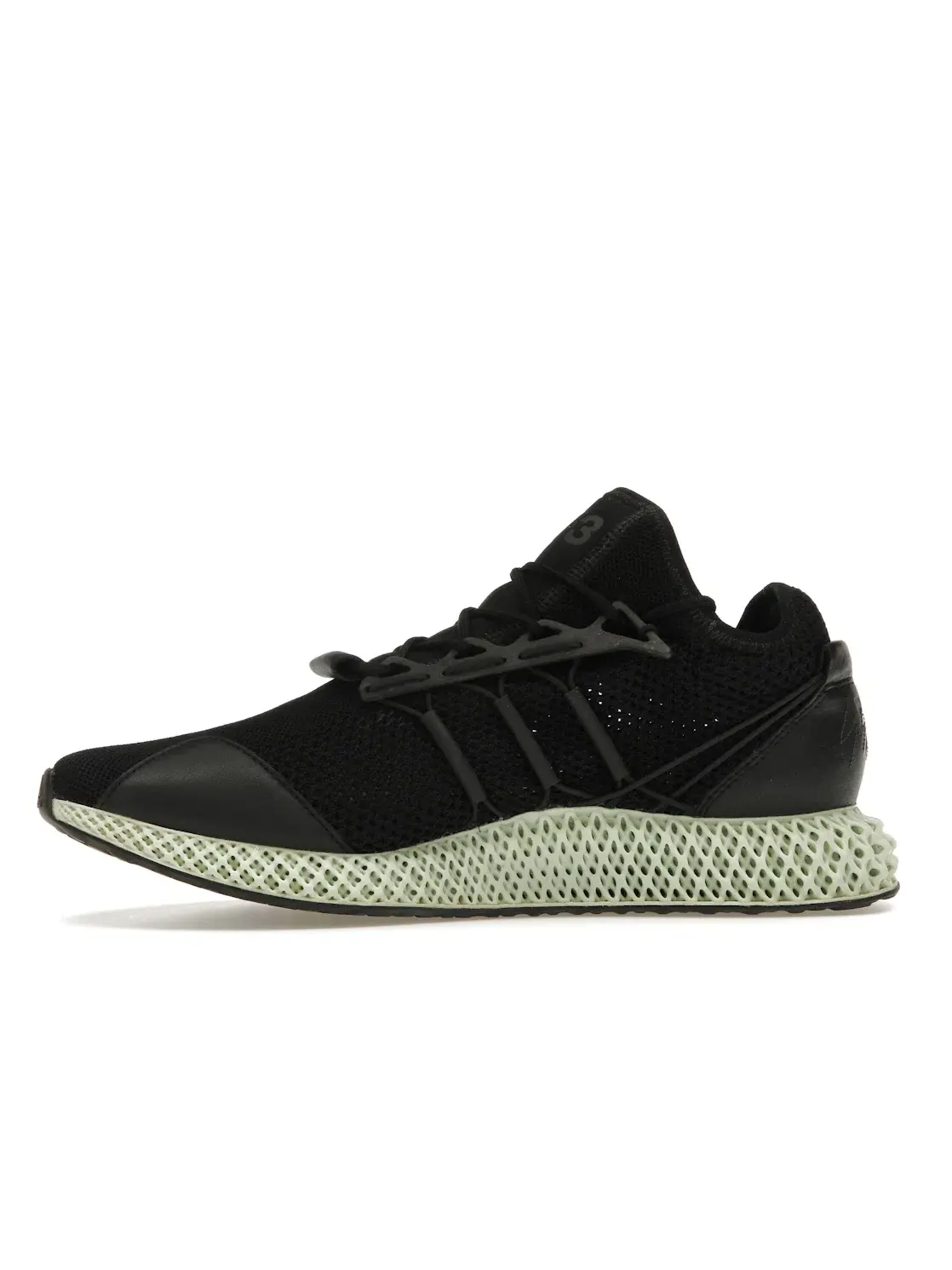 Мужские кроссовки с принтом Adidas Y-3 Runner 4D II — изображение 3 из 4, черный/черный/черный