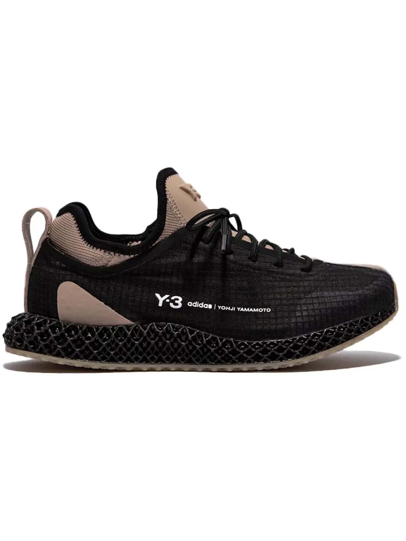 Мужские кроссовки с технологией 4D Adidas Y-3 Runner 4D IO — изображение 1 из 1, черный/хаки/белый