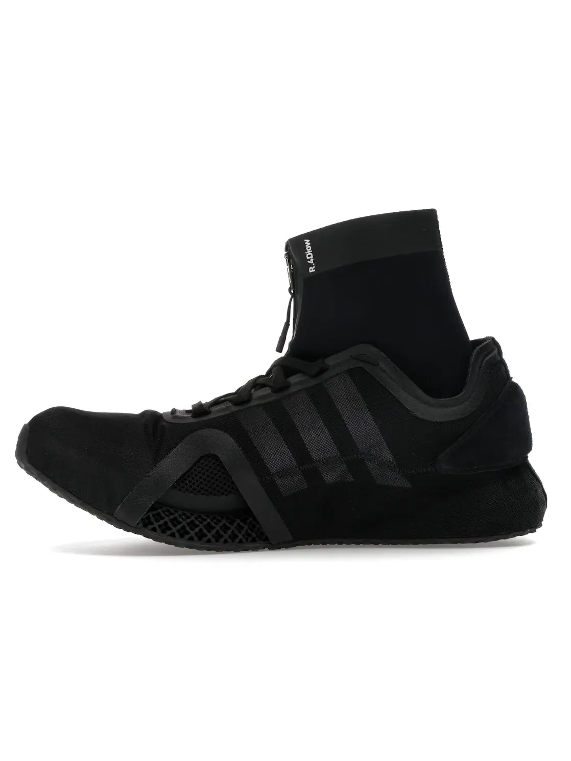 Мужские кроссовки с технологией 4D Adidas Y-3 Runner 4D IOW — изображение 3 из 4, черный/черный/белый