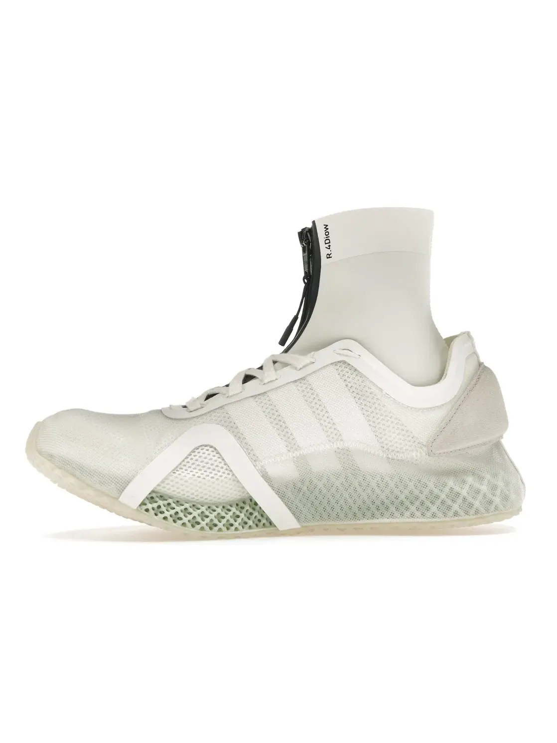 Мужские кроссовки с технологией 4D Adidas Y-3 Runner 4D IOW — изображение 3 из 4, белый/белый/черный