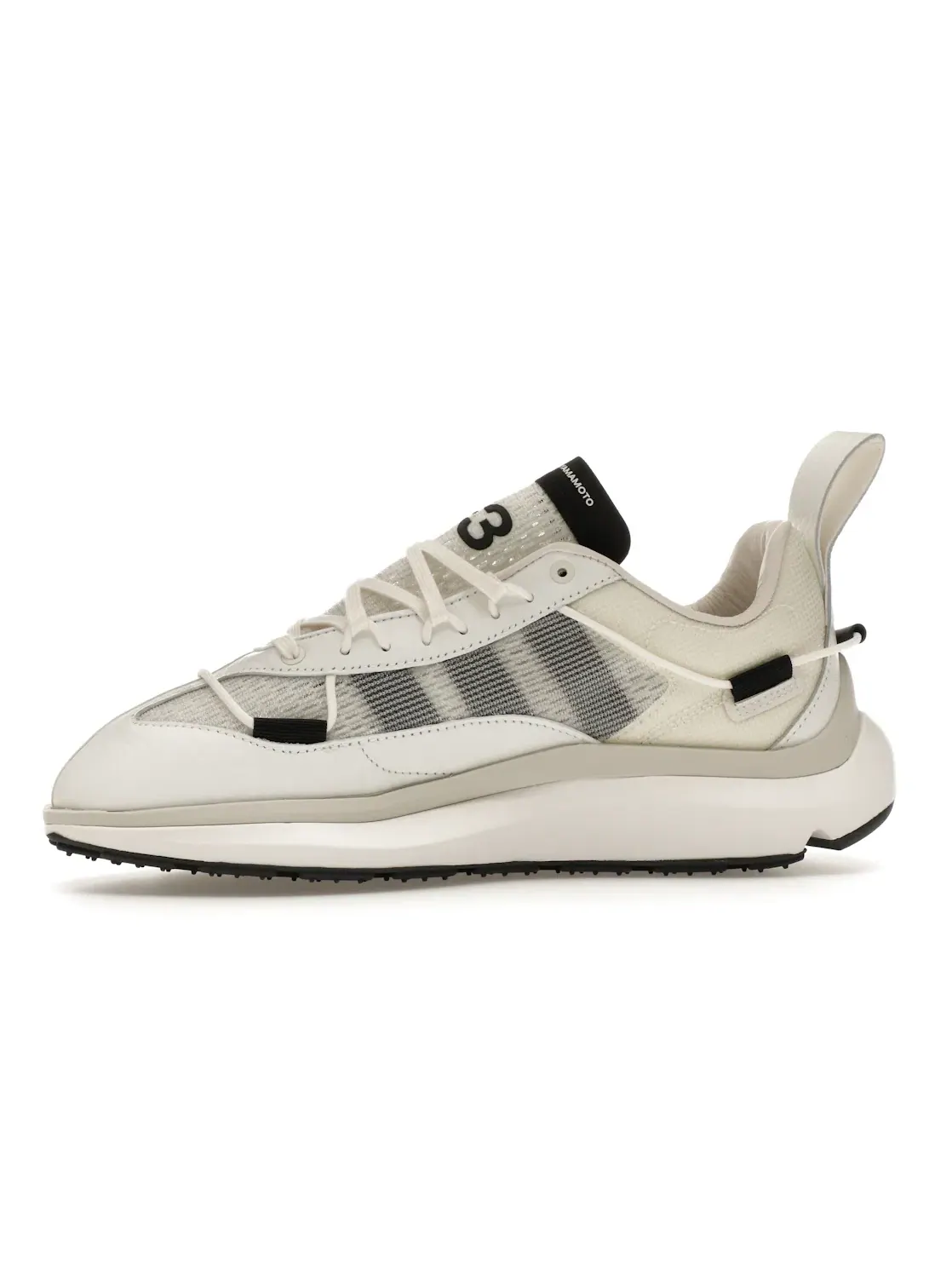 Мужские кроссовки Lifestyle Y-3 Shiku Run Adidas — изображение 3 из 4, белый черный серый